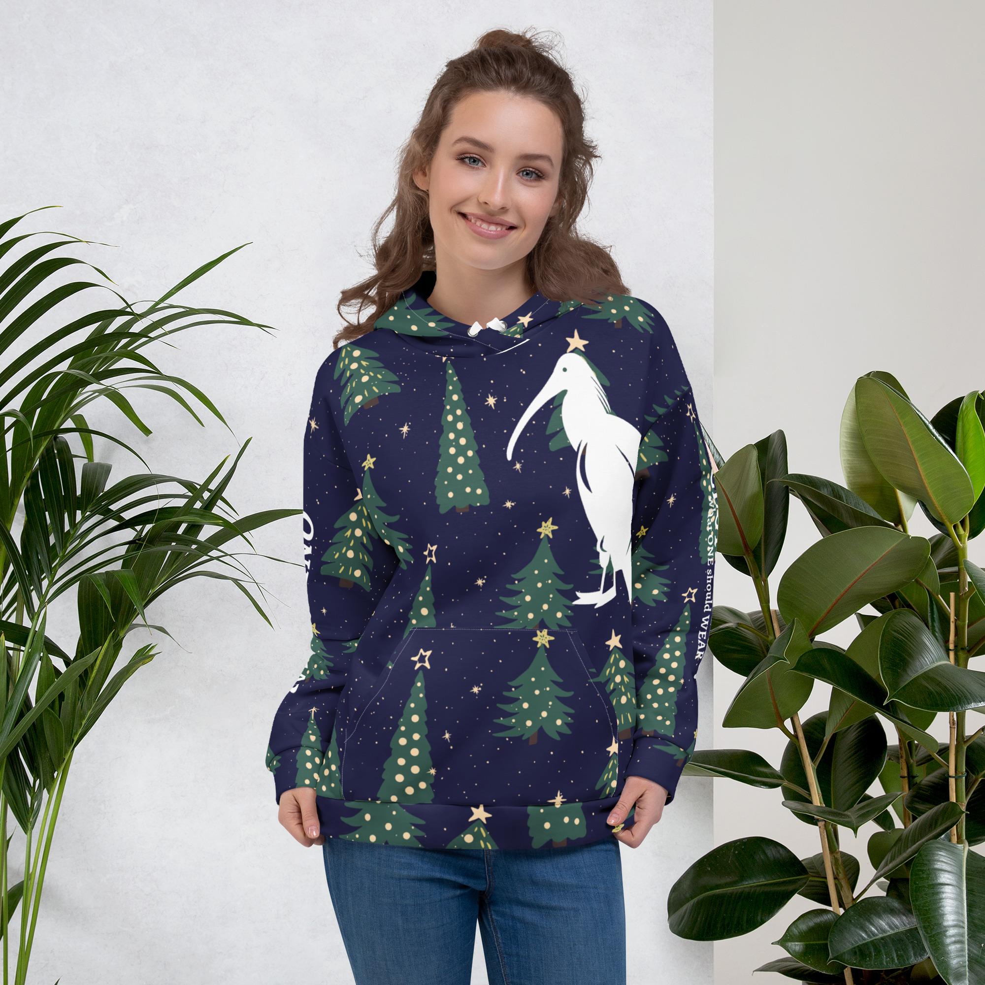 One Wear Christmas Ibis: Design 01 – Unisex Hoodie - Image 4