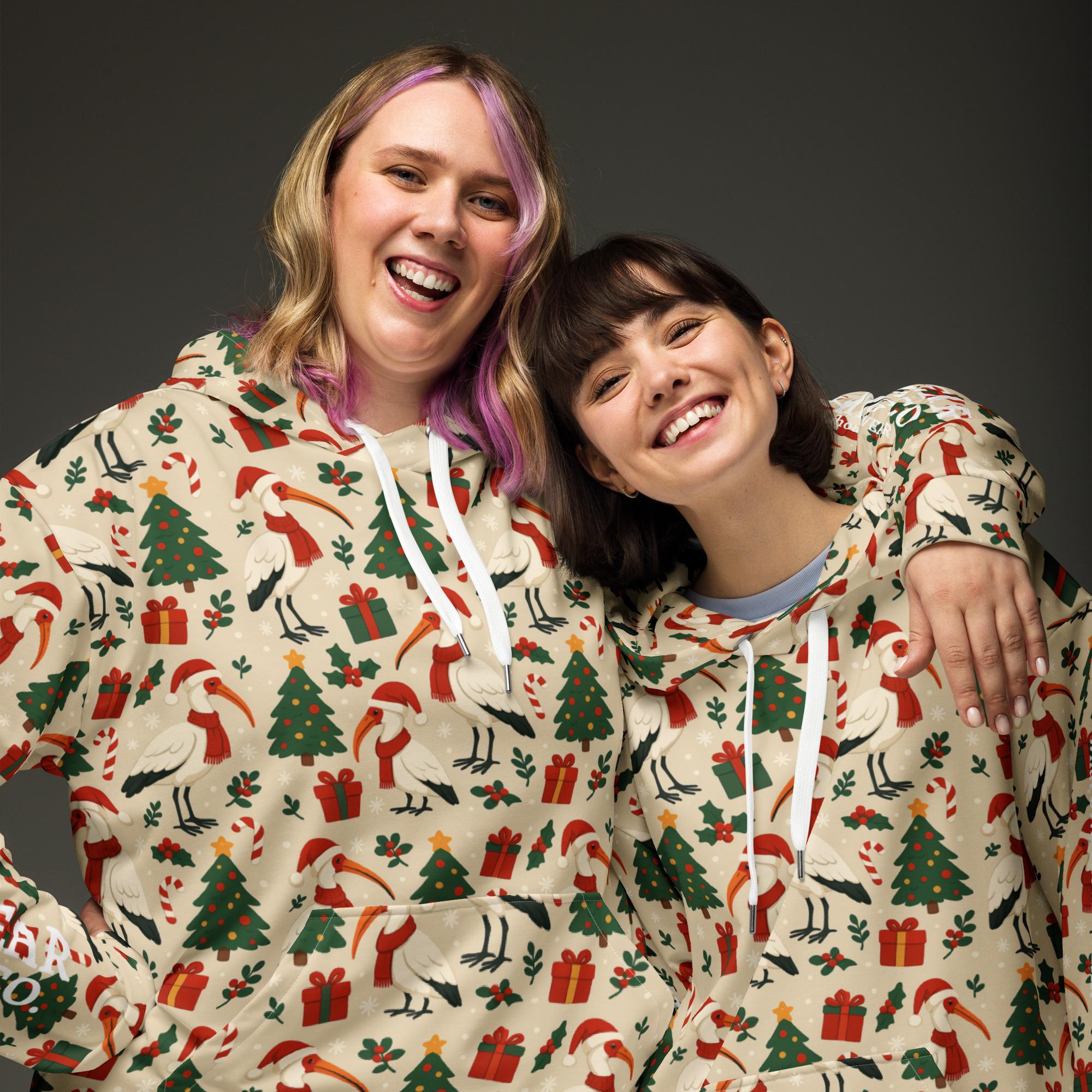 One Wear Christmas Ibis: Design 02 – Unisex Hoodie - Image 2