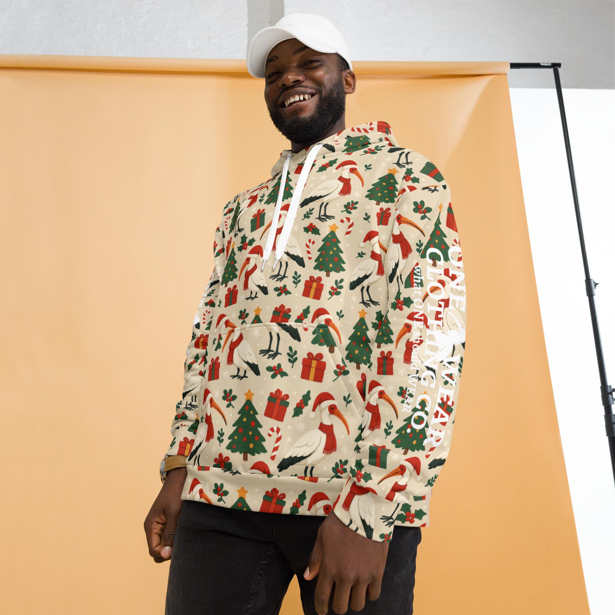 One Wear Christmas Ibis: Design 02 – Unisex Hoodie - Image 3