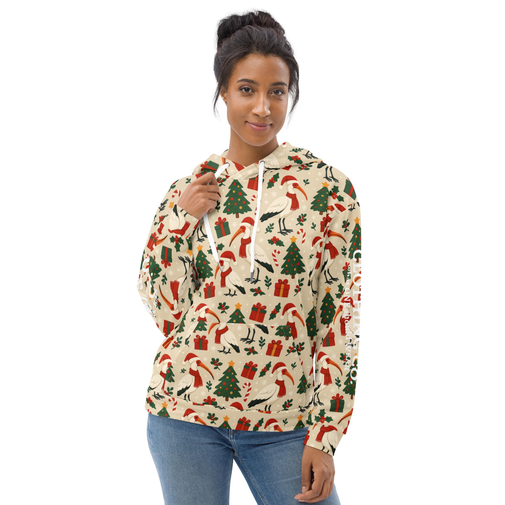 One Wear Christmas Ibis: Design 02 – Unisex Hoodie - Image 4