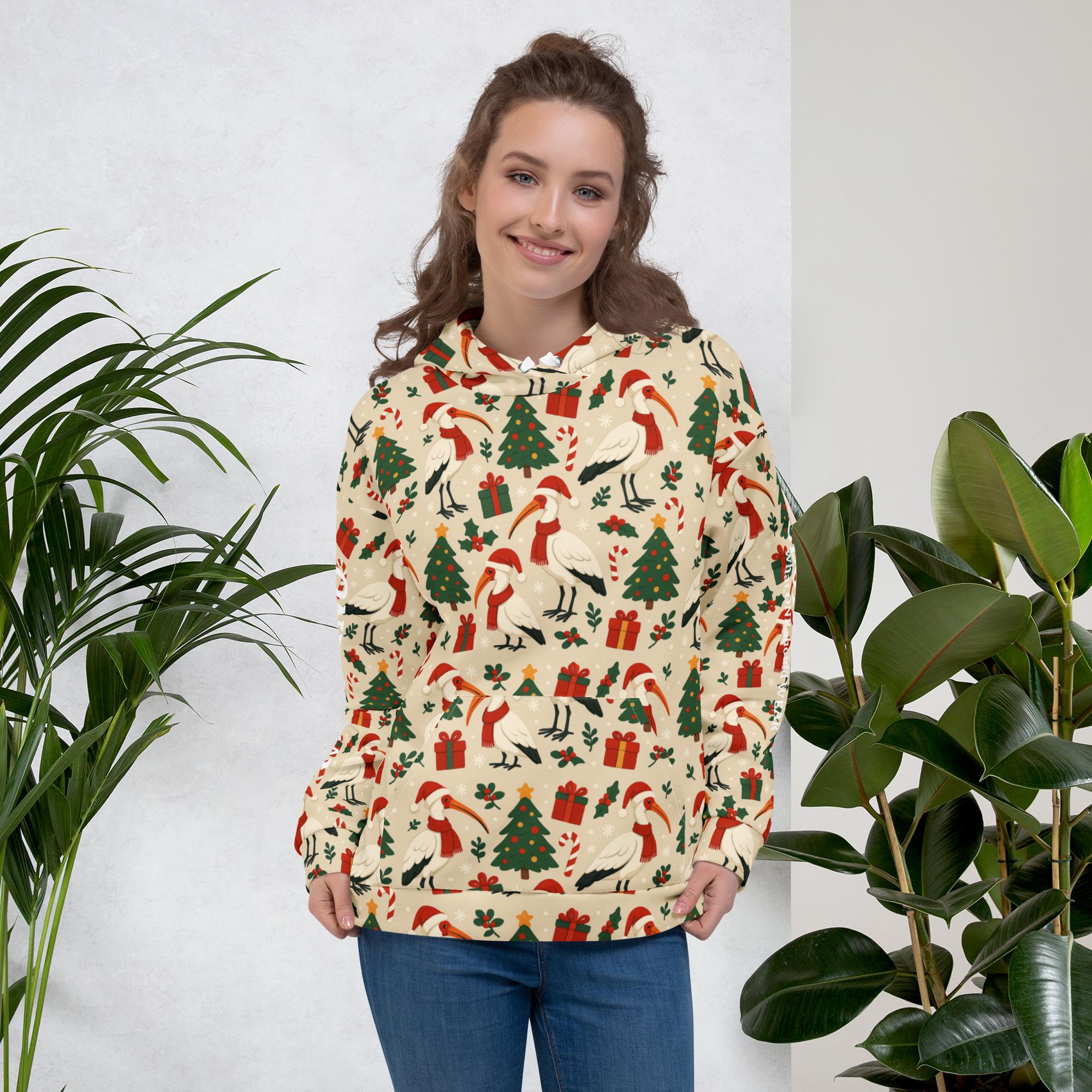 One Wear Christmas Ibis: Design 02 – Unisex Hoodie - Image 5