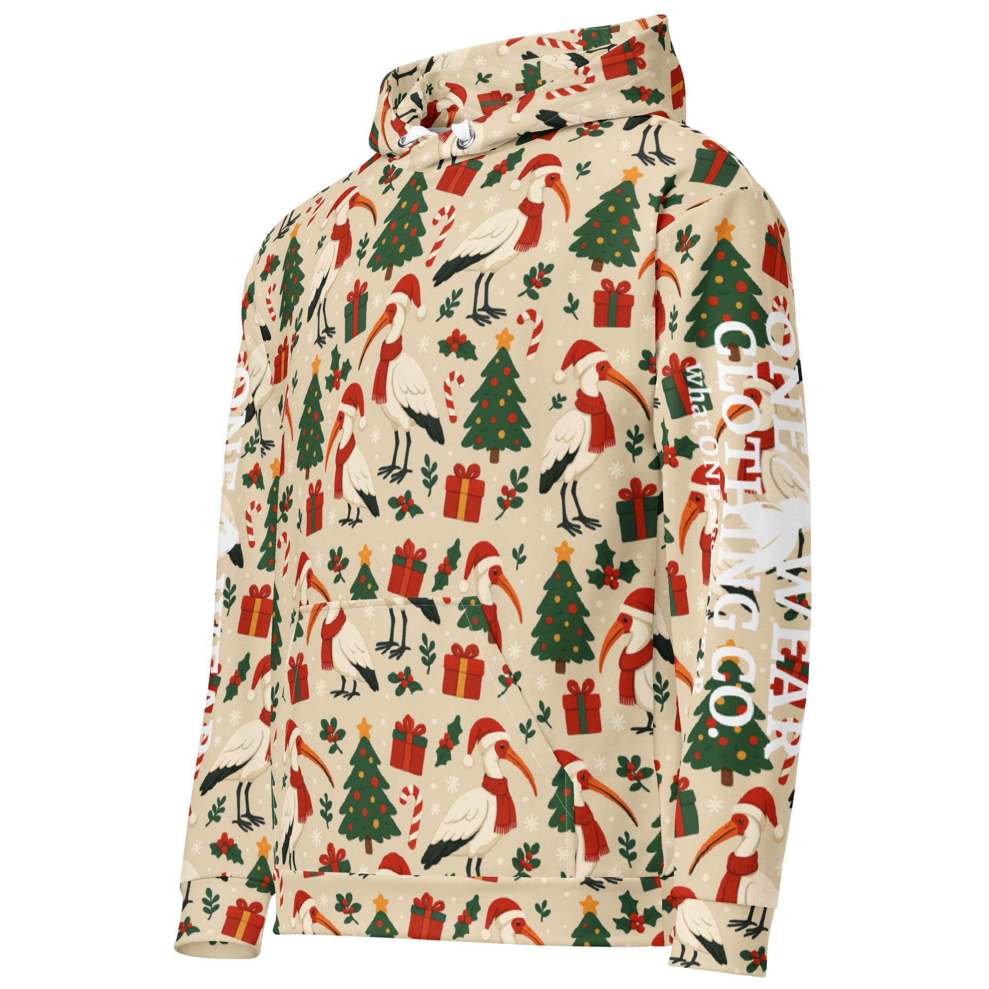 One Wear Christmas Ibis: Design 02 – Unisex Hoodie - Image 7