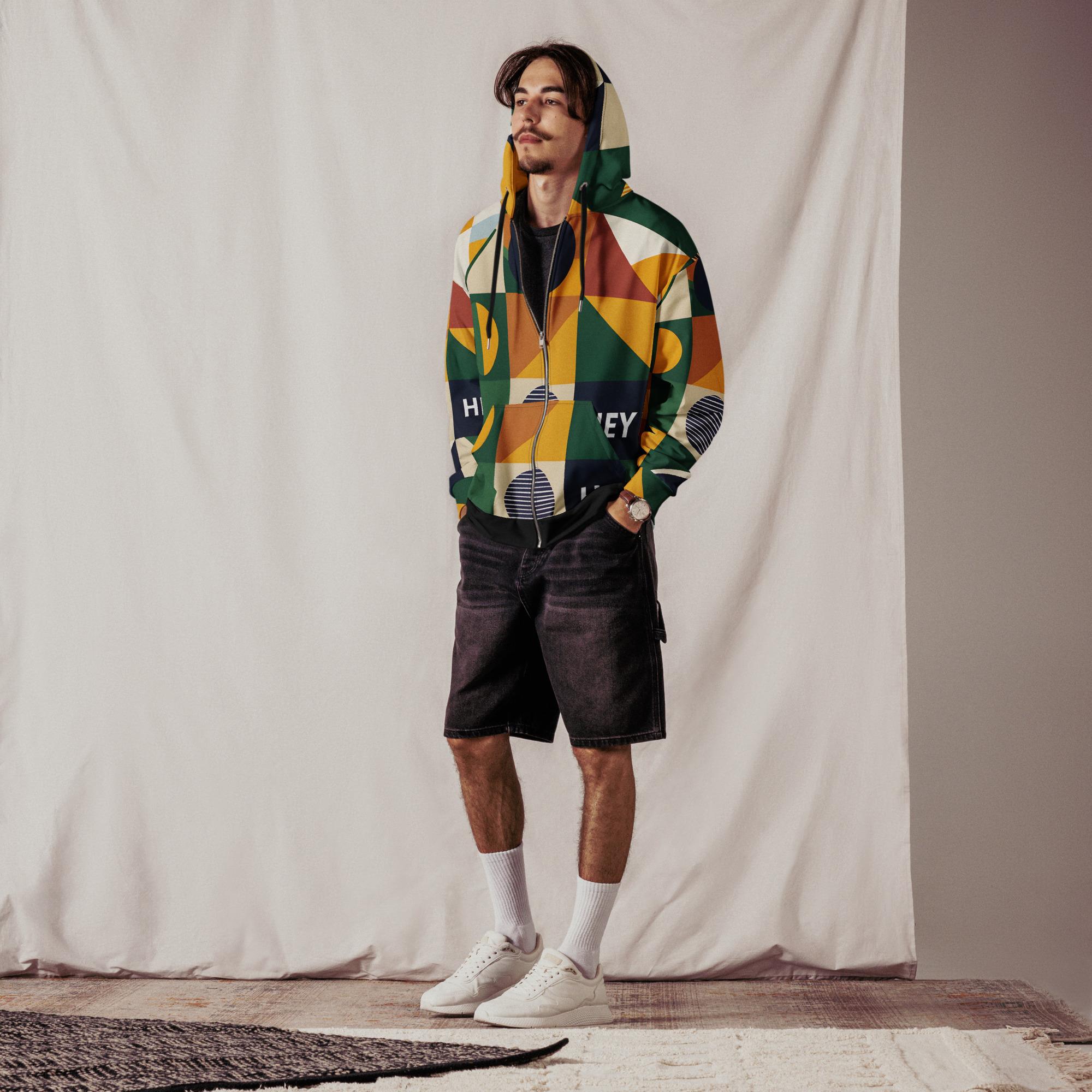 Hey Wena: Design 01 – Unisex Zip Hoodie - Image 5
