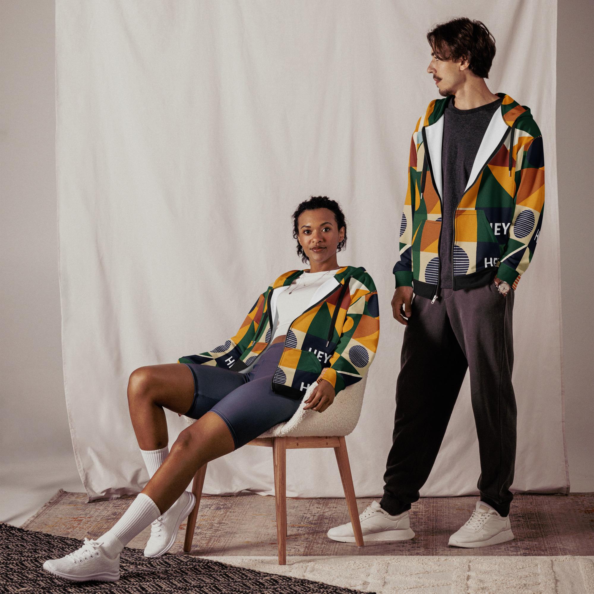 Hey Wena: Design 01 – Unisex Zip Hoodie - Image 7