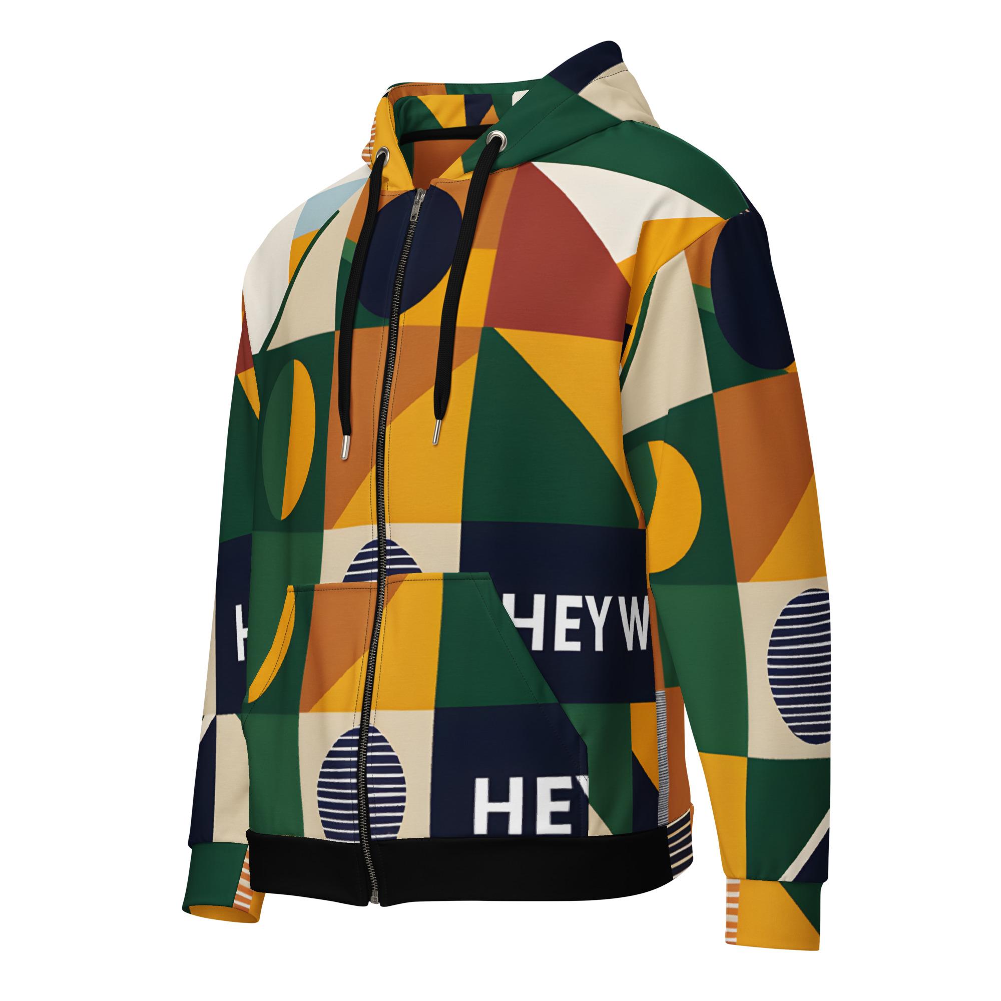 Hey Wena: Design 01 – Unisex Zip Hoodie - Image 3