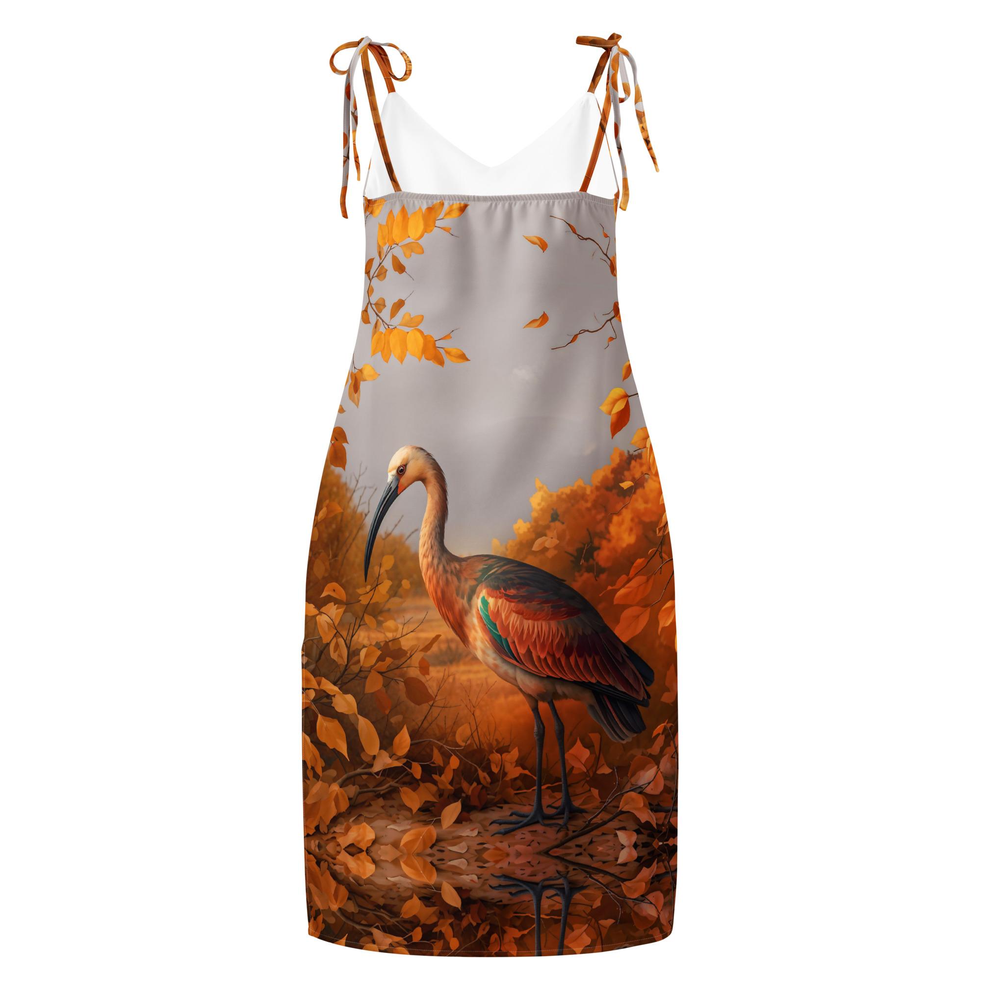 Autumn Ibis: Design 01 – Tie-strap midi dress