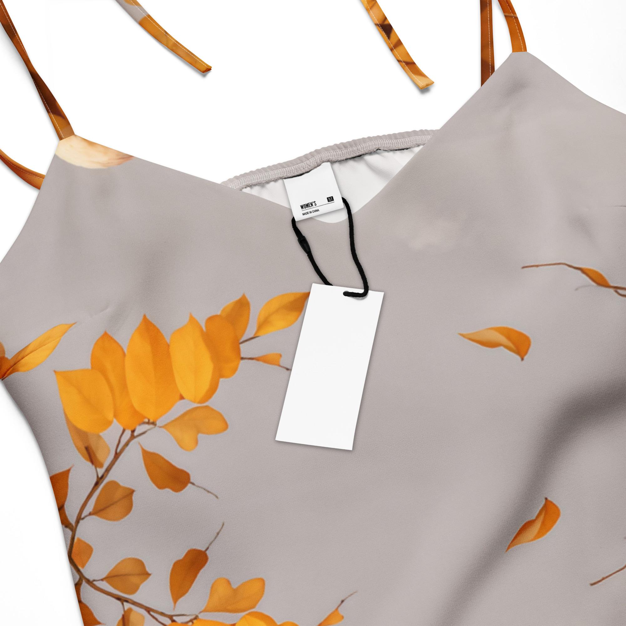 Autumn Ibis: Design 01 – Tie-strap midi dress - Image 3