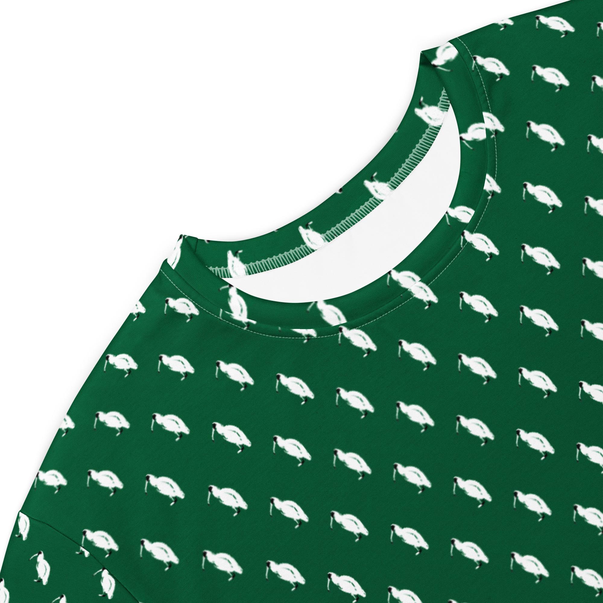One Wear Ibis Solo – Women’s T-shirt Dress – Green, White & Black - Image 3