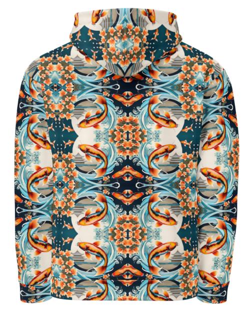 Koi-Men Apparel: Design 15 – Unisex cotton hoodie