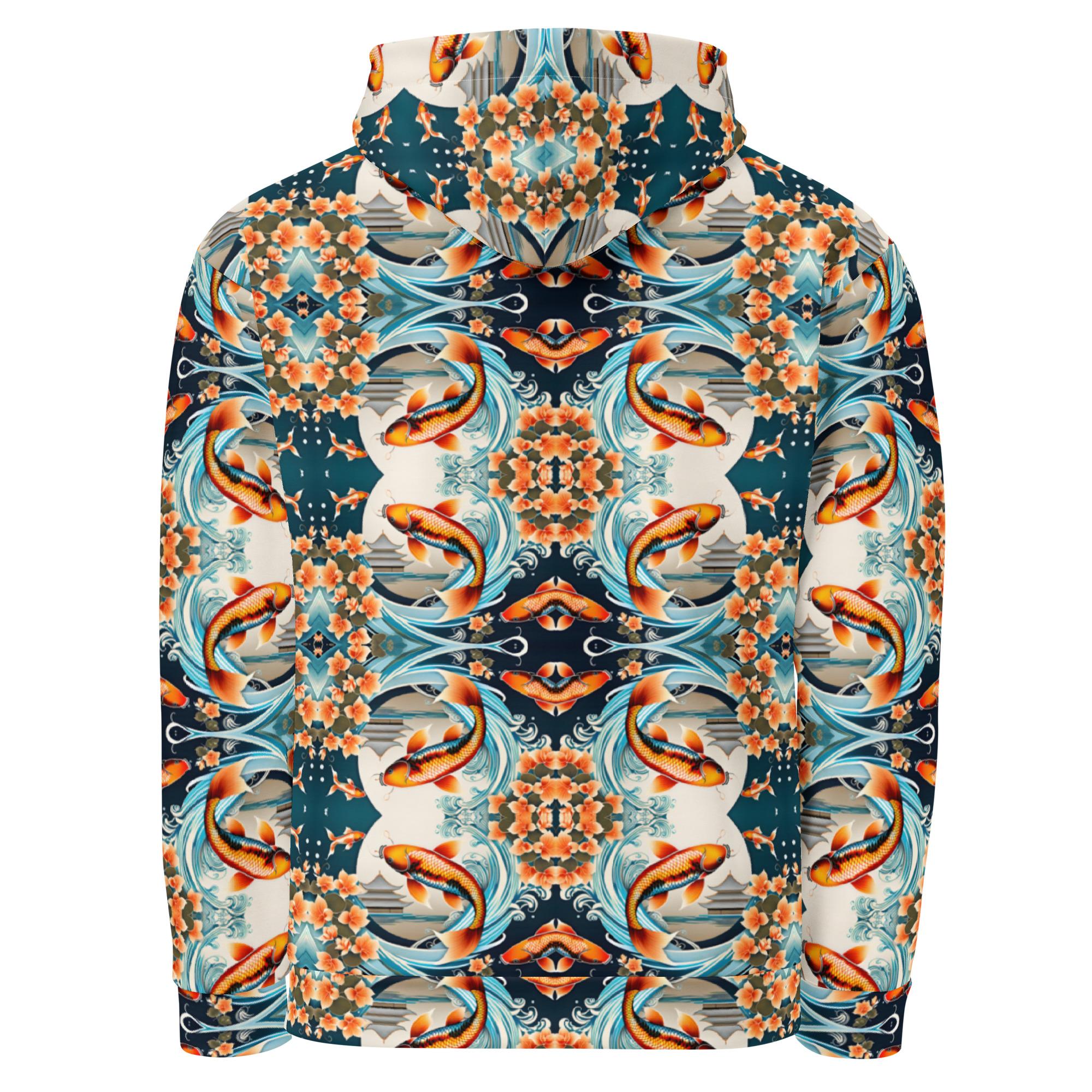 Koi-Men Apparel: Design 15 – Unisex cotton hoodie