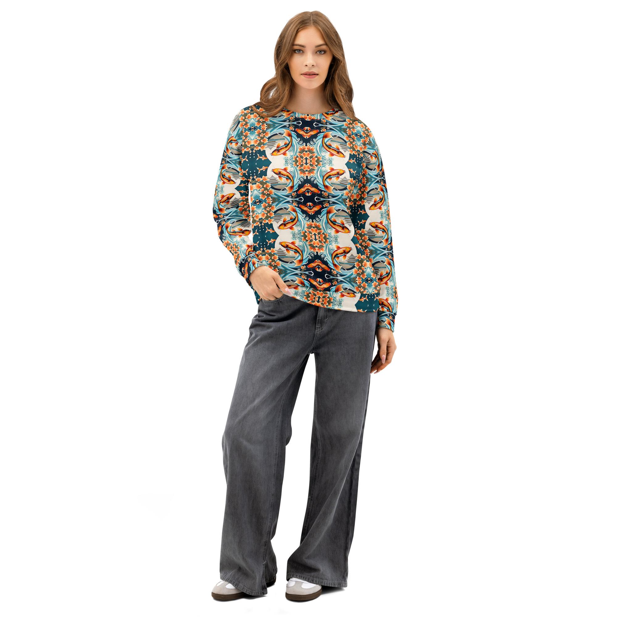 Koi-Men Apparel: Design 15 – Unisex Cotton Sweatshirt - Image 3