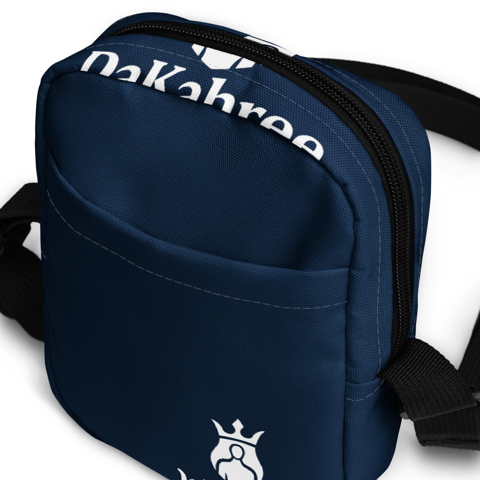 DaKahree: Signature Essentials™ – Utility crossbody bag – Navy & White - Image 7