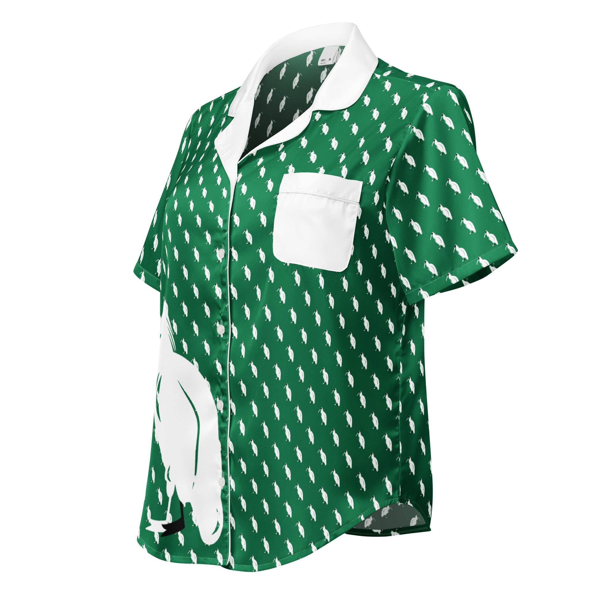 All-over print women’s short sleeve pajama top - Image 6