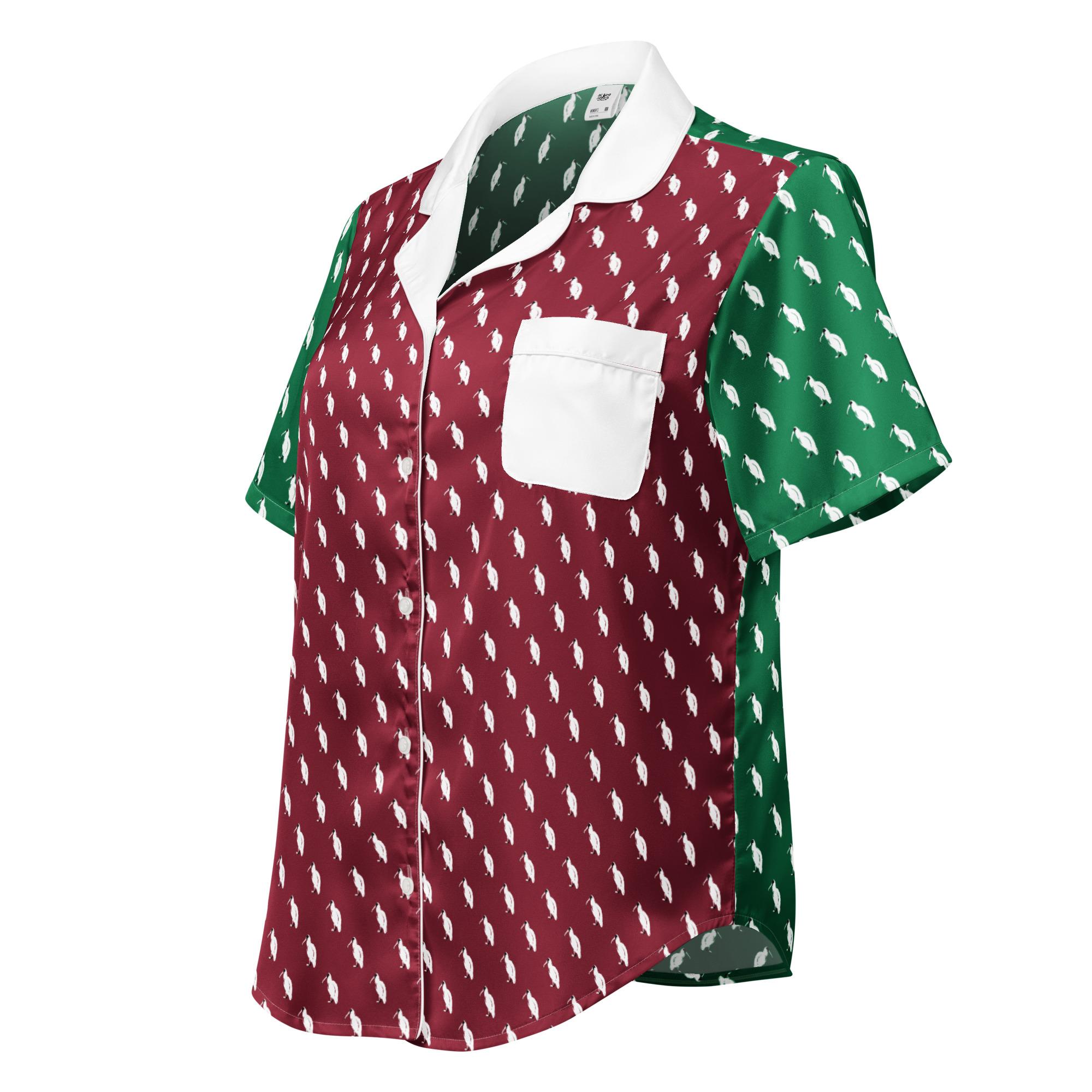 All-over print women’s short sleeve pajama top - Image 6