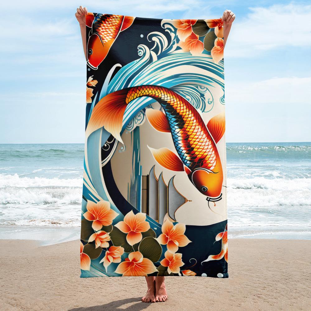 Koi-Men Apparel: Design 15 – Towel - Image 5
