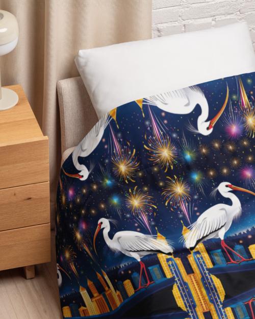 New Year’s Ibis: Design 01 – Comforter