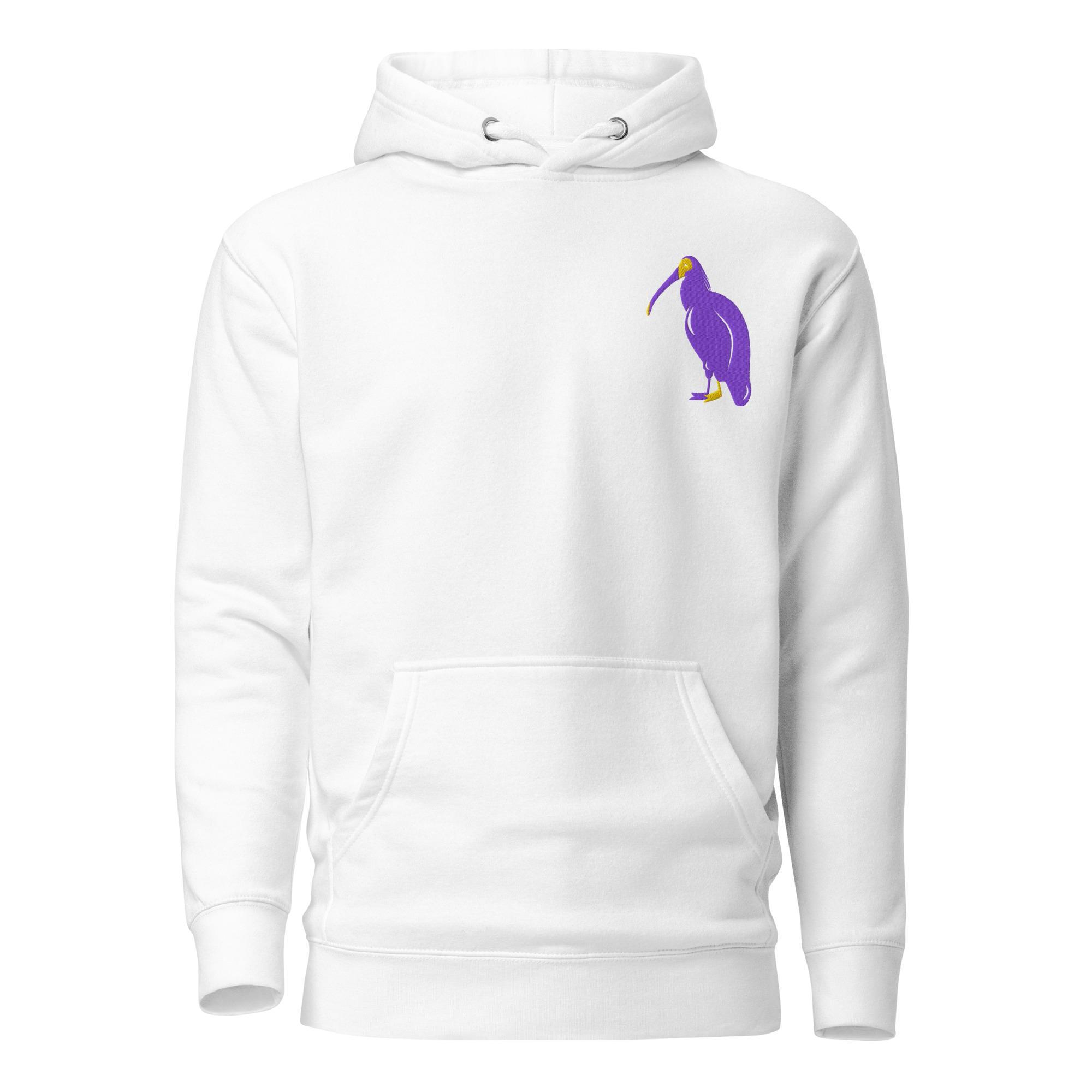 One Wear Ibis Solo – Unisex Hoodie – Purple & Gold - Image 10