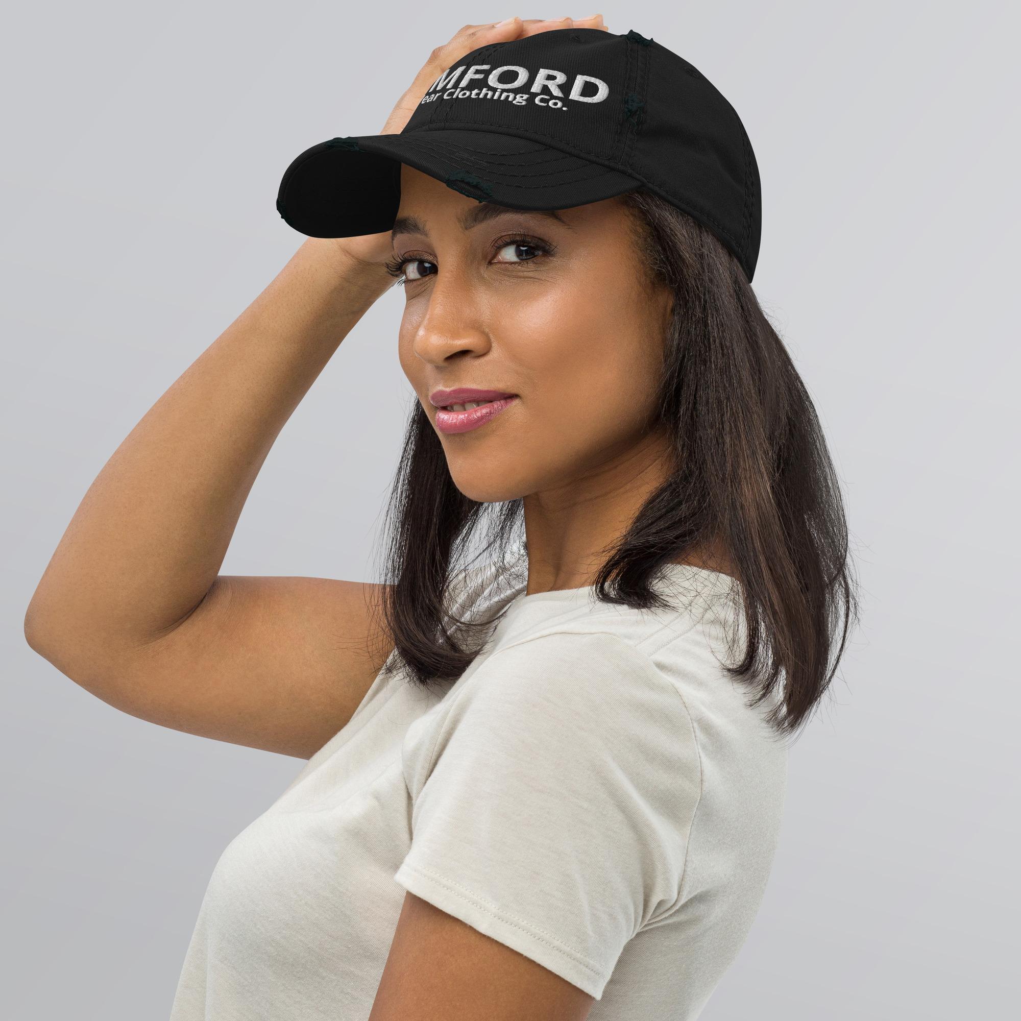 One Wear Stamford - Distressed Dad Hat - White Text - Image 3
