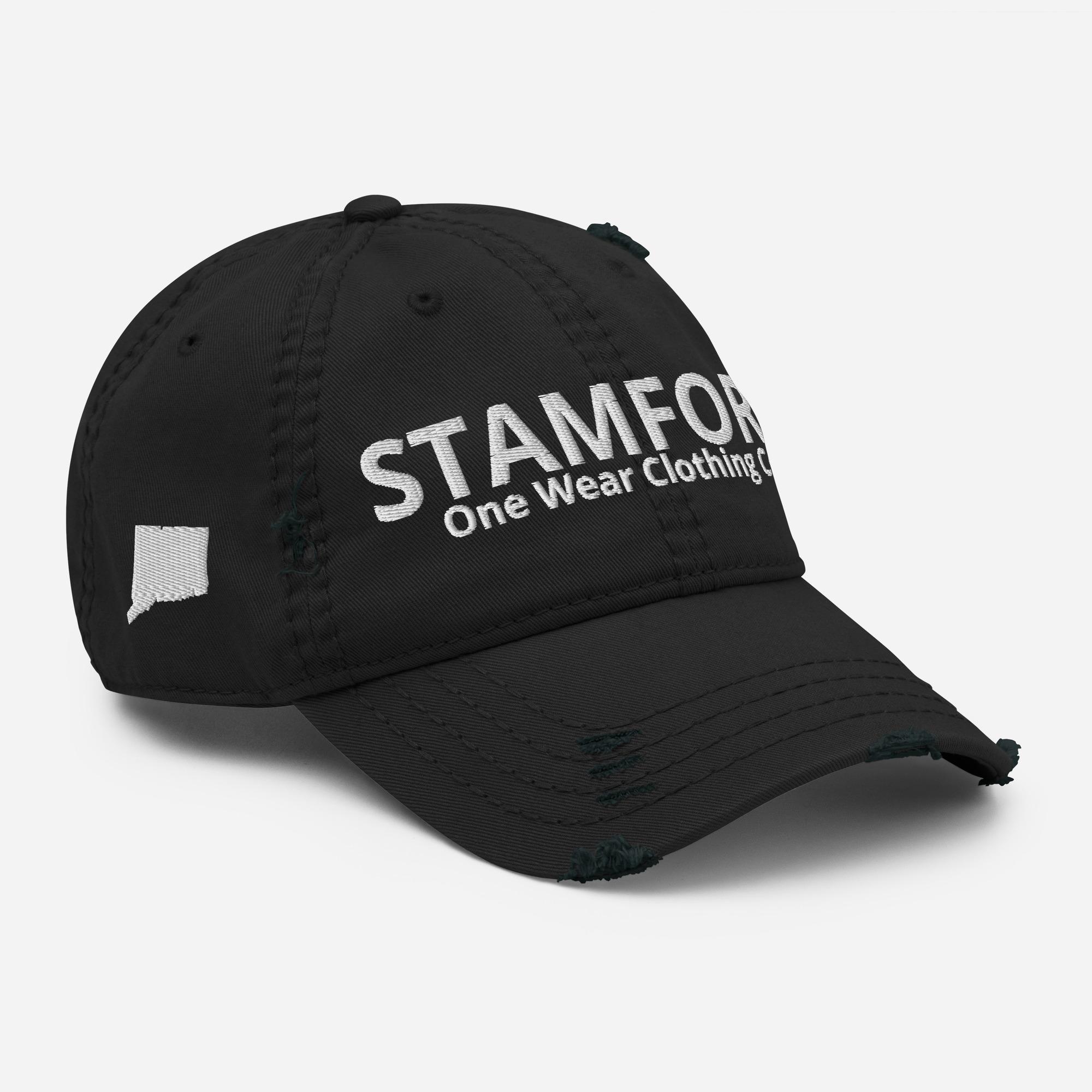 One Wear Stamford - Distressed Dad Hat - White Text - Image 8