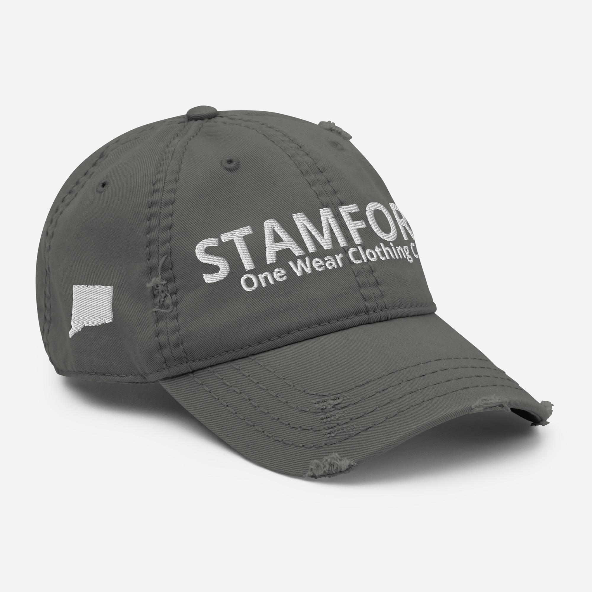One Wear Stamford - Distressed Dad Hat - White Text - Image 14