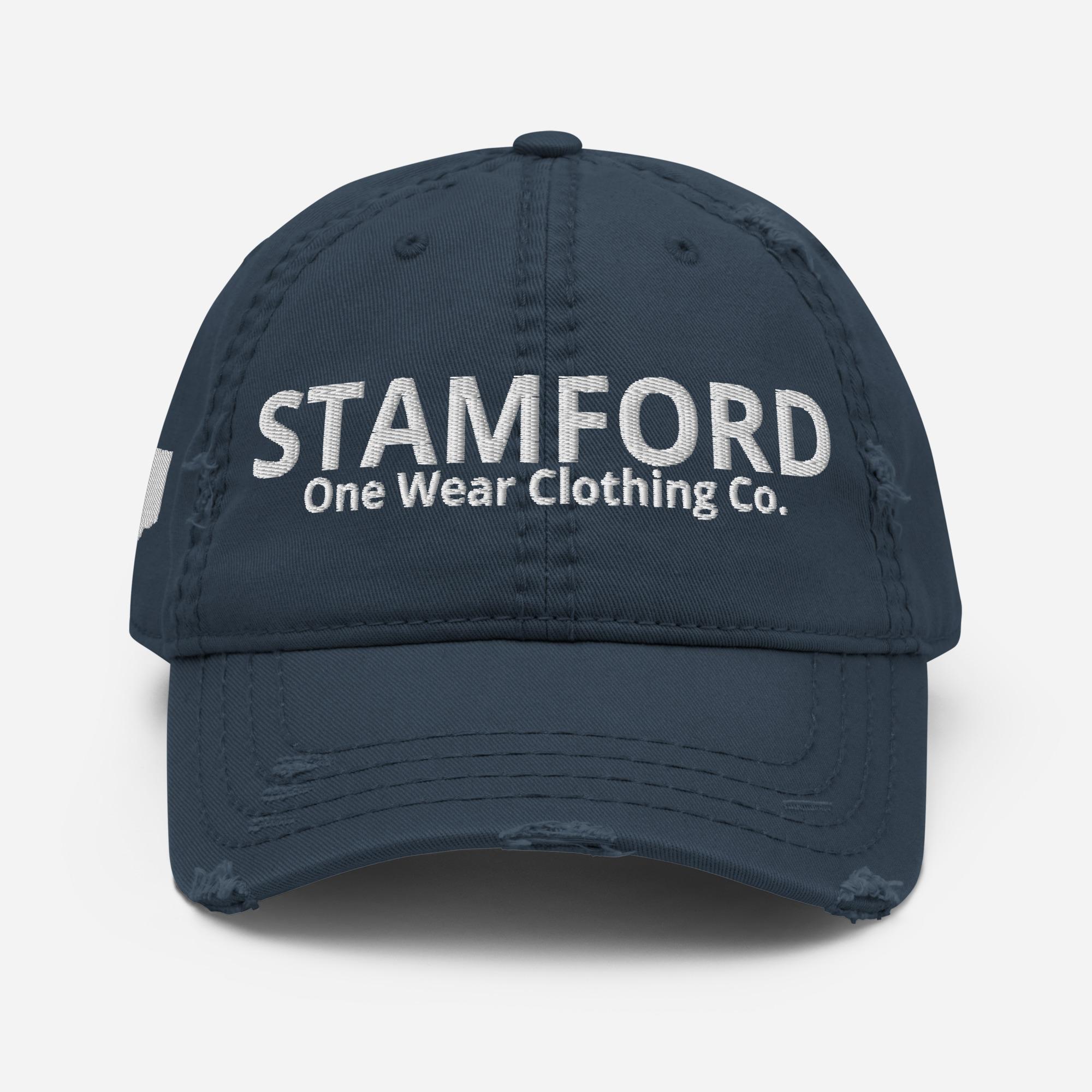 One Wear Stamford - Distressed Dad Hat - White Text - Image 10