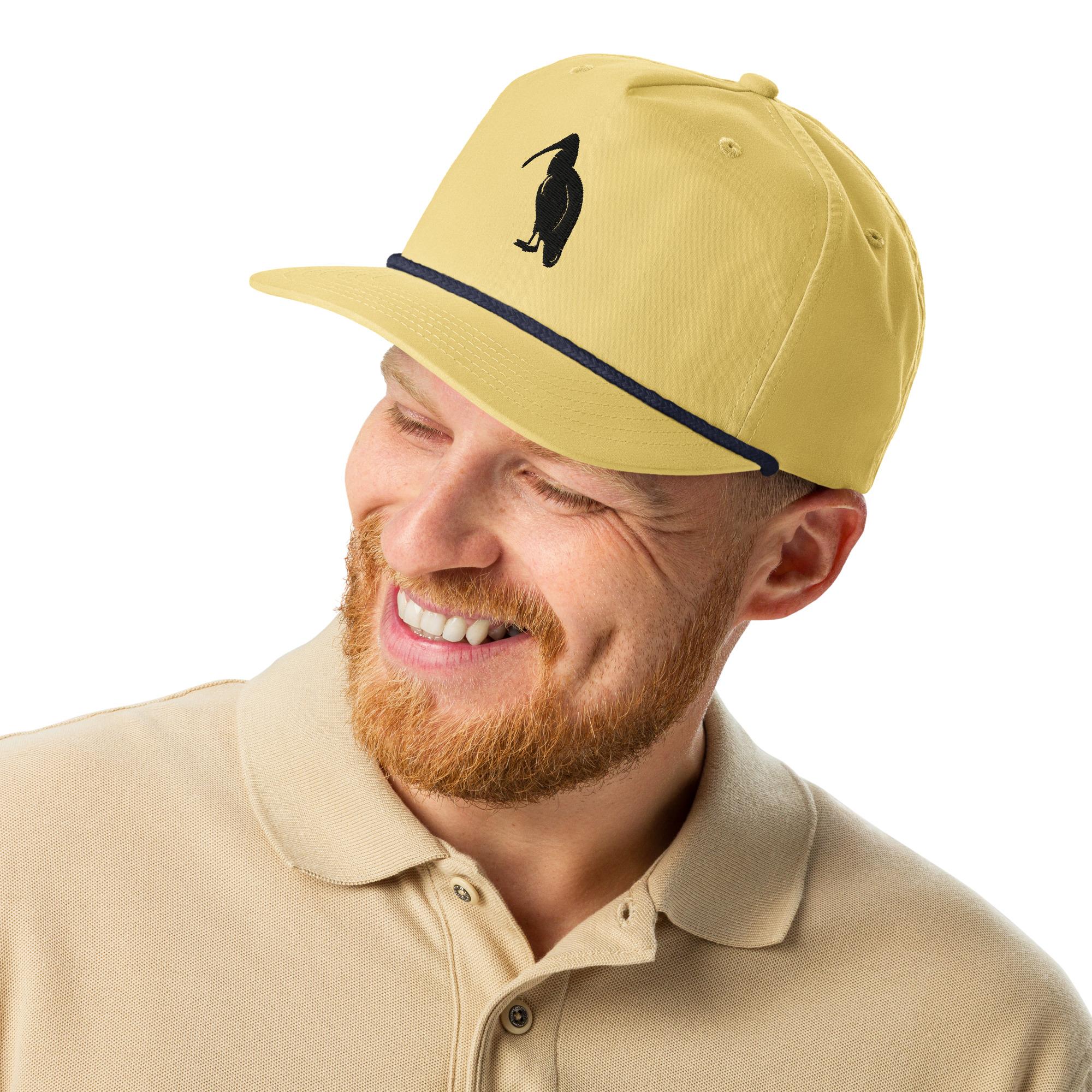 One Wear Solo Ibis – Golf Rope Cap – Black - Image 2