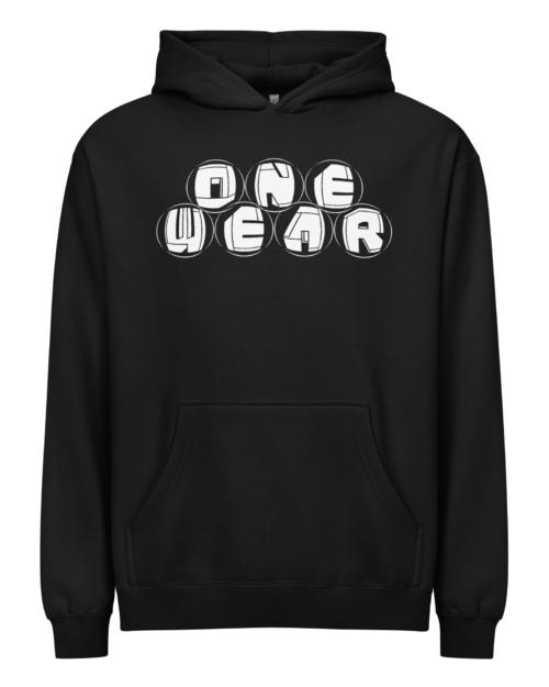 One Wear Graphic Series129 – Men’s box hoodie – white