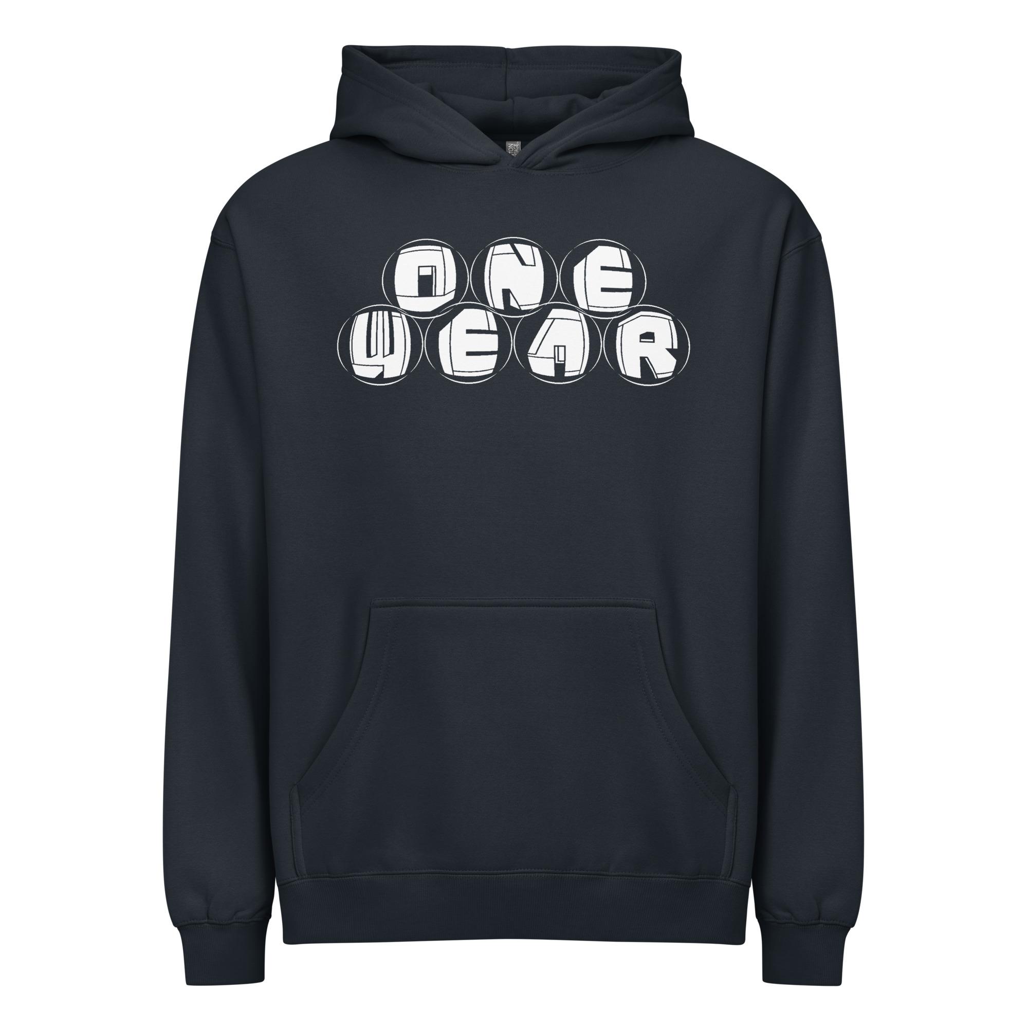 One Wear Graphic Series129 – Men’s box hoodie – white - Image 3