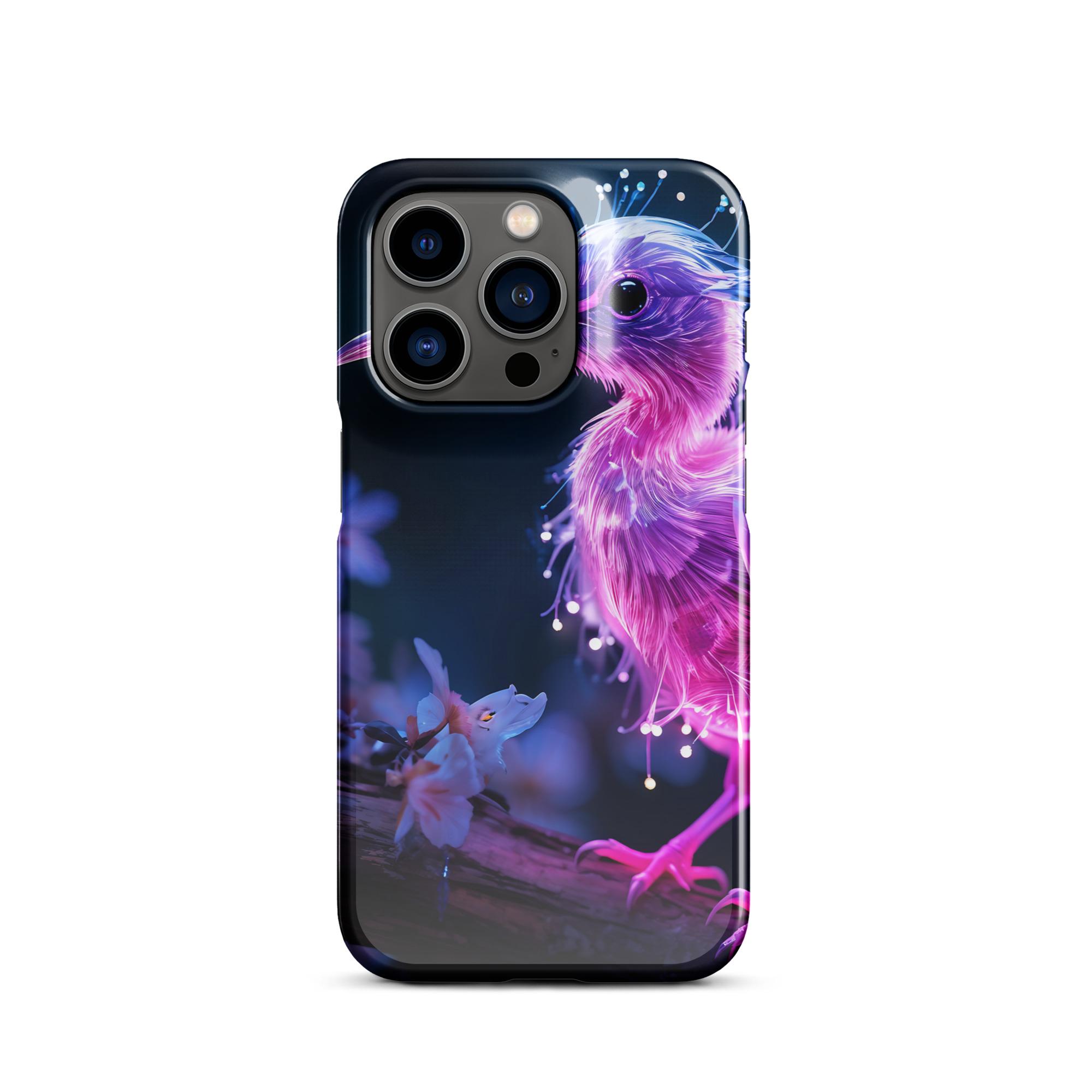 One Wear Neon Pink Ibis 01 – Snap case for iPhone® - Image 4