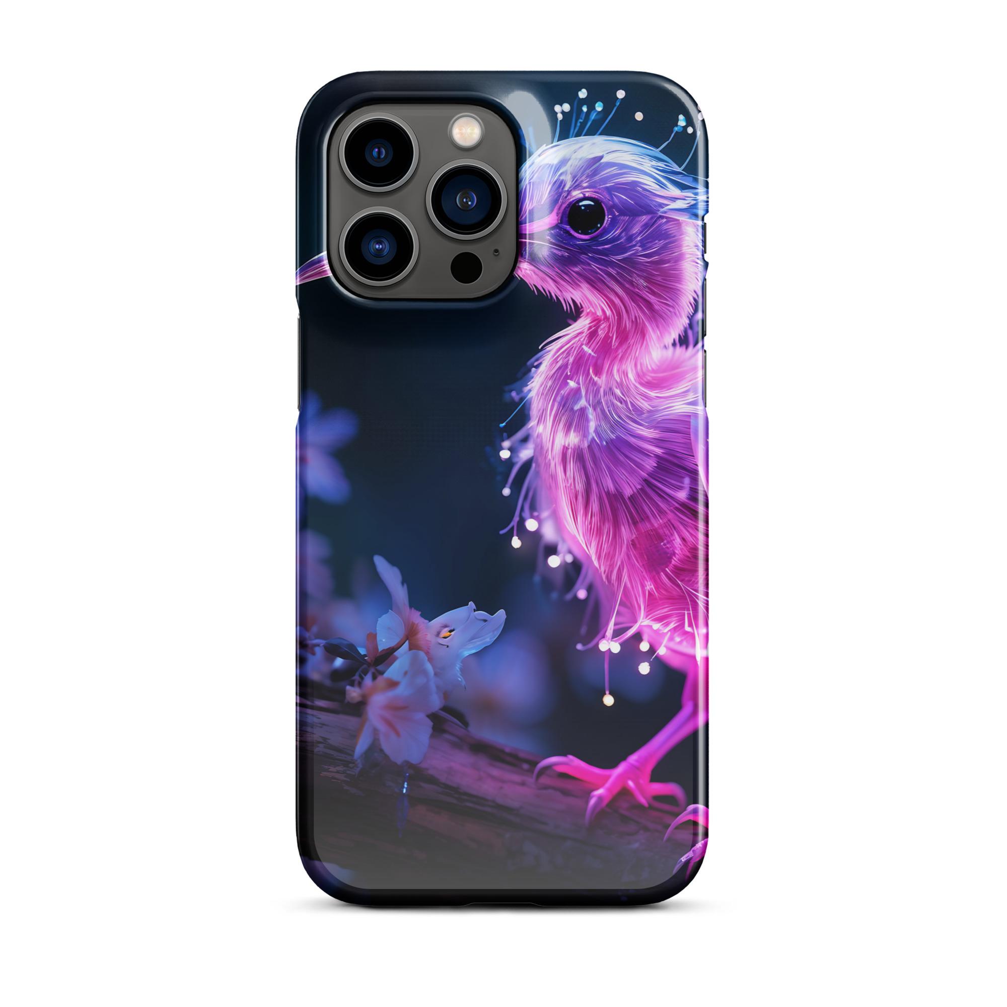 One Wear Neon Pink Ibis 01 – Snap case for iPhone® - Image 5