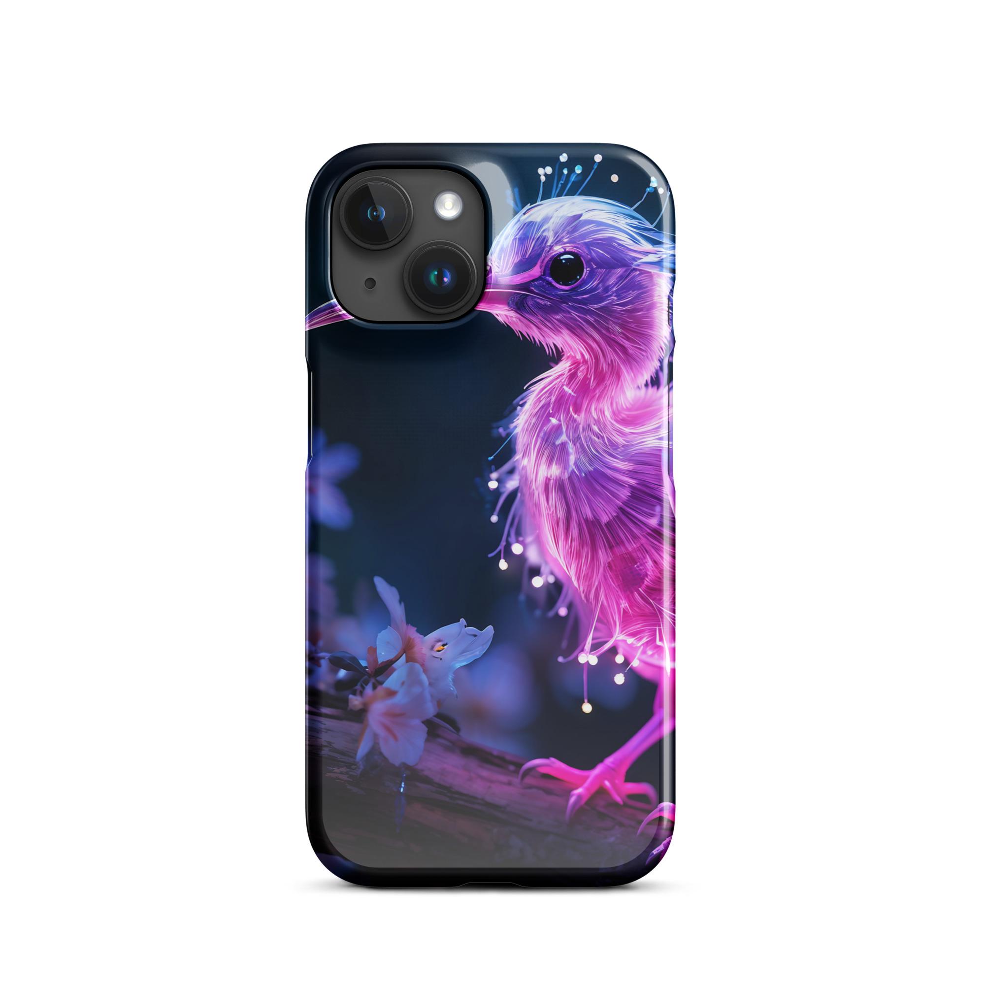 One Wear Neon Pink Ibis 01 – Snap case for iPhone® - Image 6