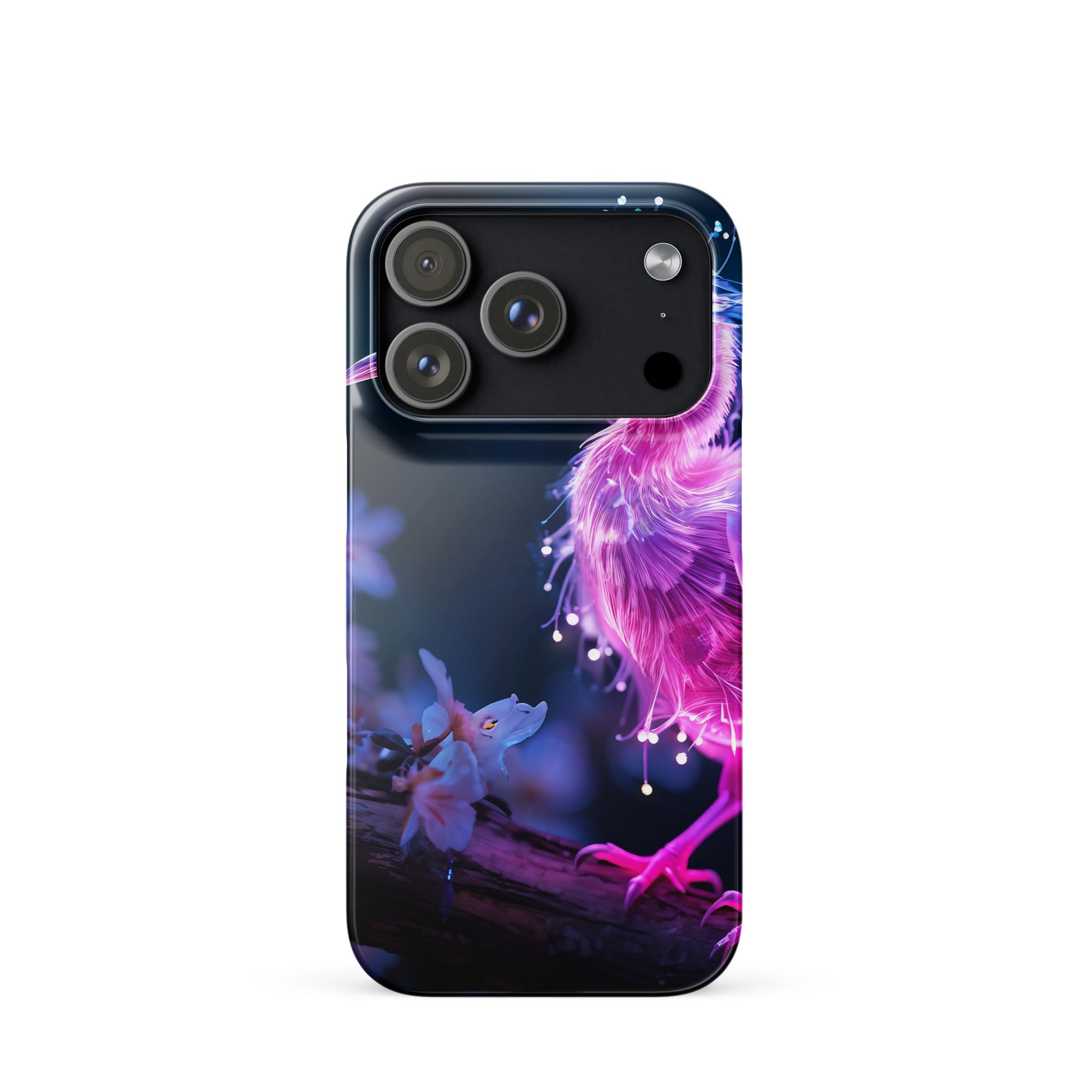 One Wear Neon Pink Ibis 01 – Snap case for iPhone® - Image 15