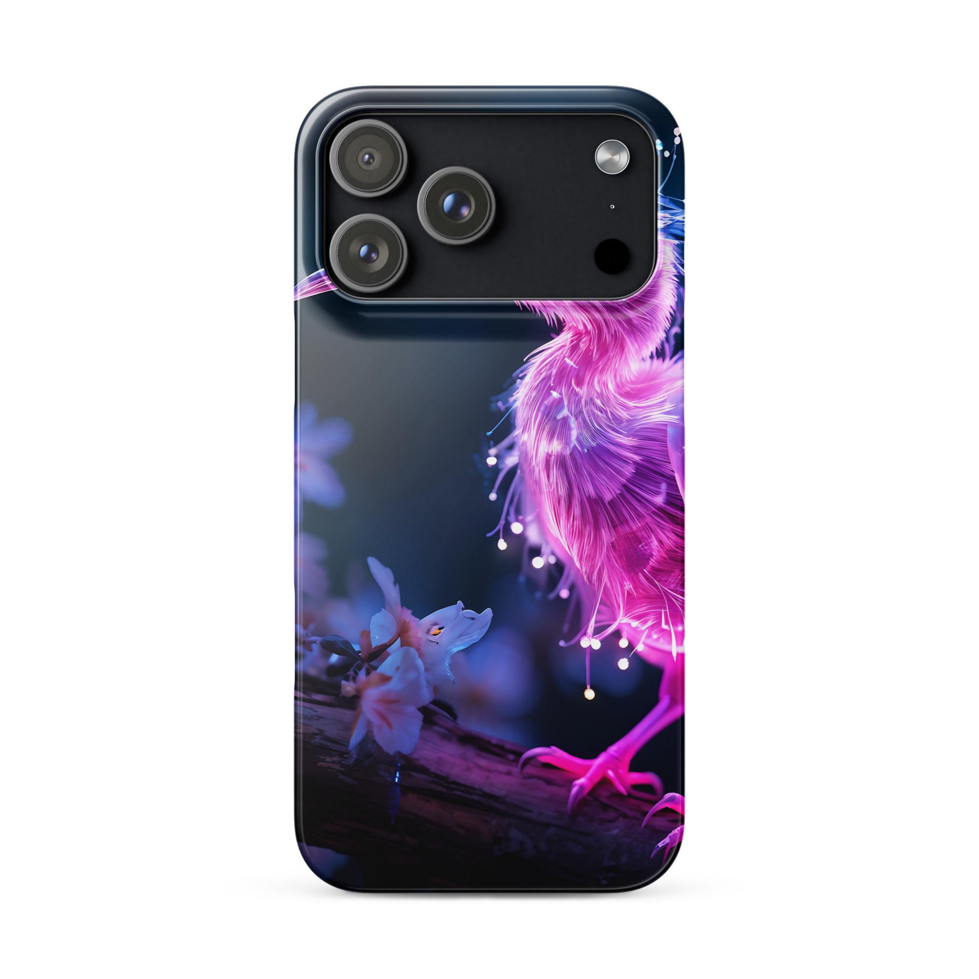 One Wear Neon Pink Ibis 01 – Snap case for iPhone® - Image 16