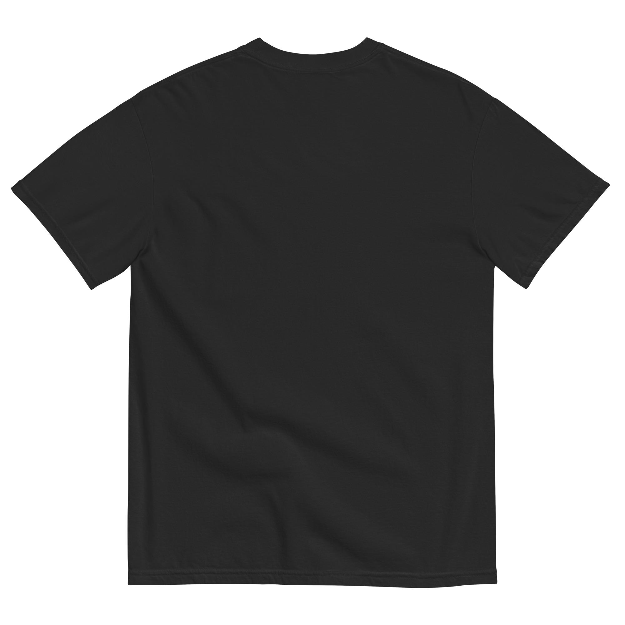 One Wear Ibis Solo – Unisex garment-dyed heavyweight t-shirt – Purple & Gold - Image 6