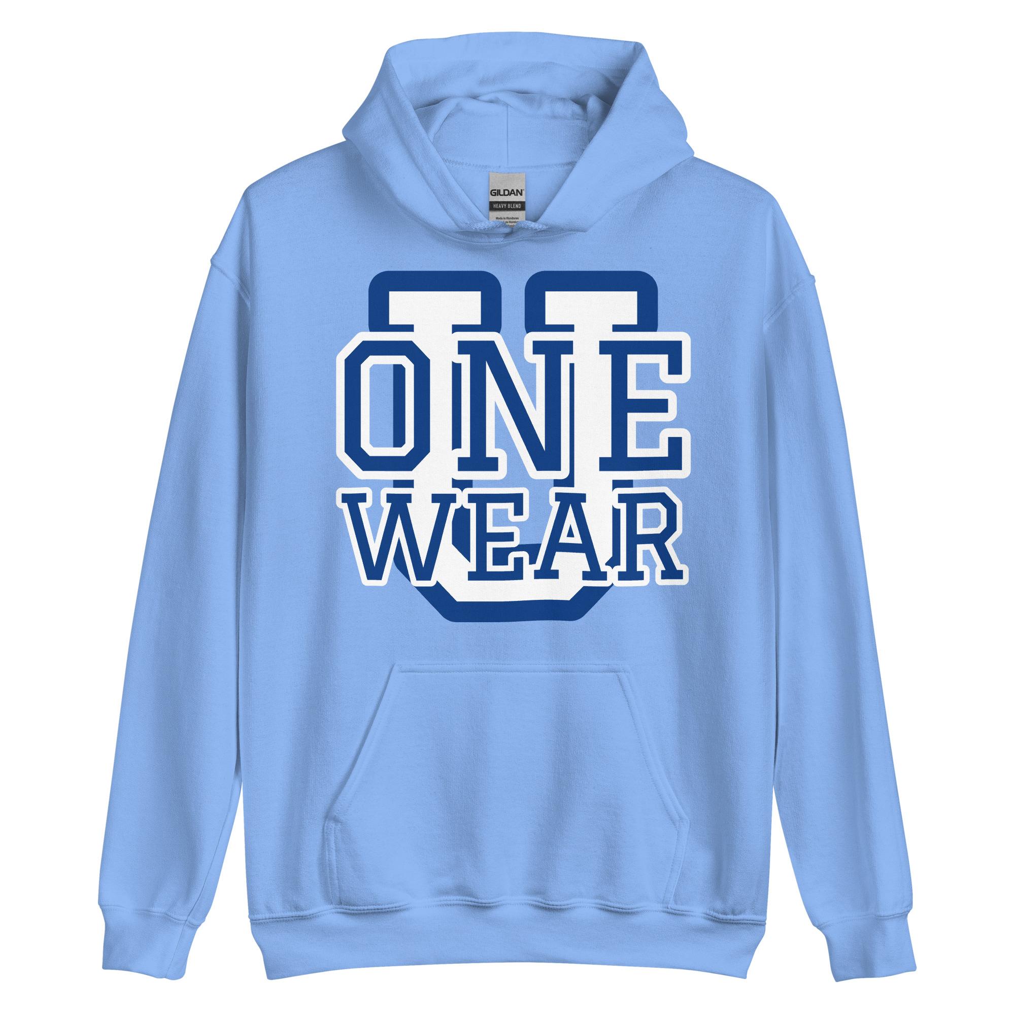One Wear Graphic Series 44 – Men’s Hoodie – White & Royal - Image 17
