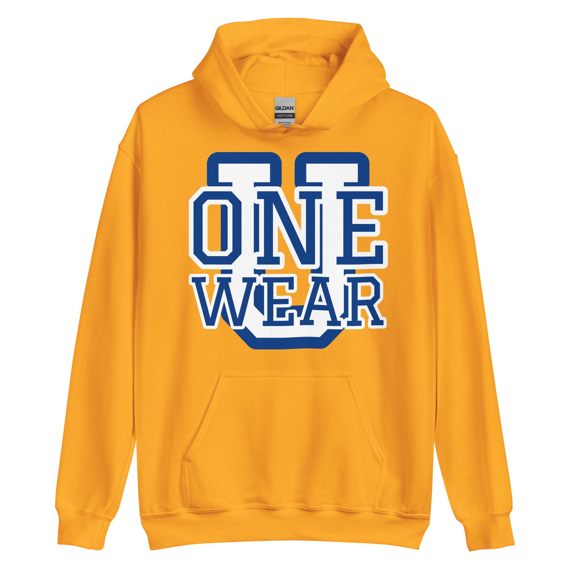 One Wear Graphic Series 44 – Men’s Hoodie – White & Royal - Image 19
