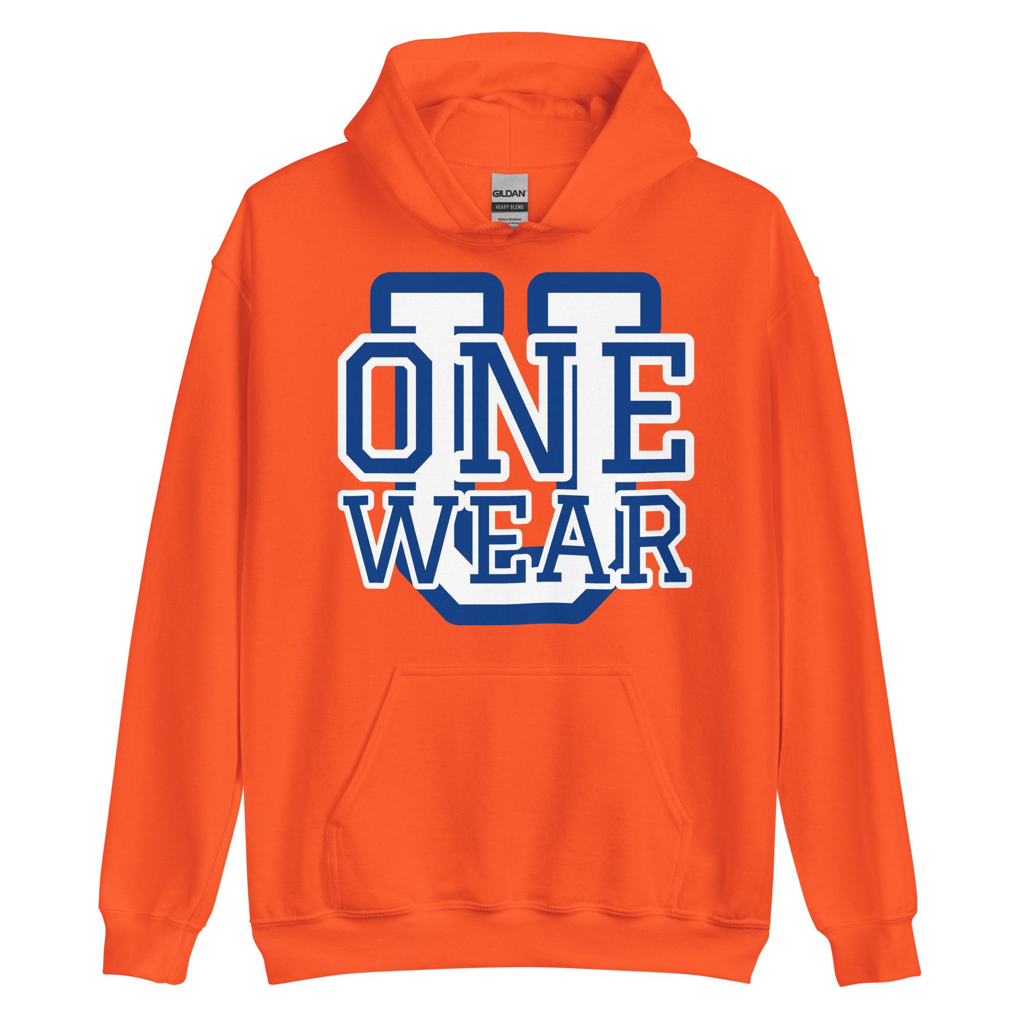 One Wear Graphic Series 44 – Men’s Hoodie – White & Royal - Image 13