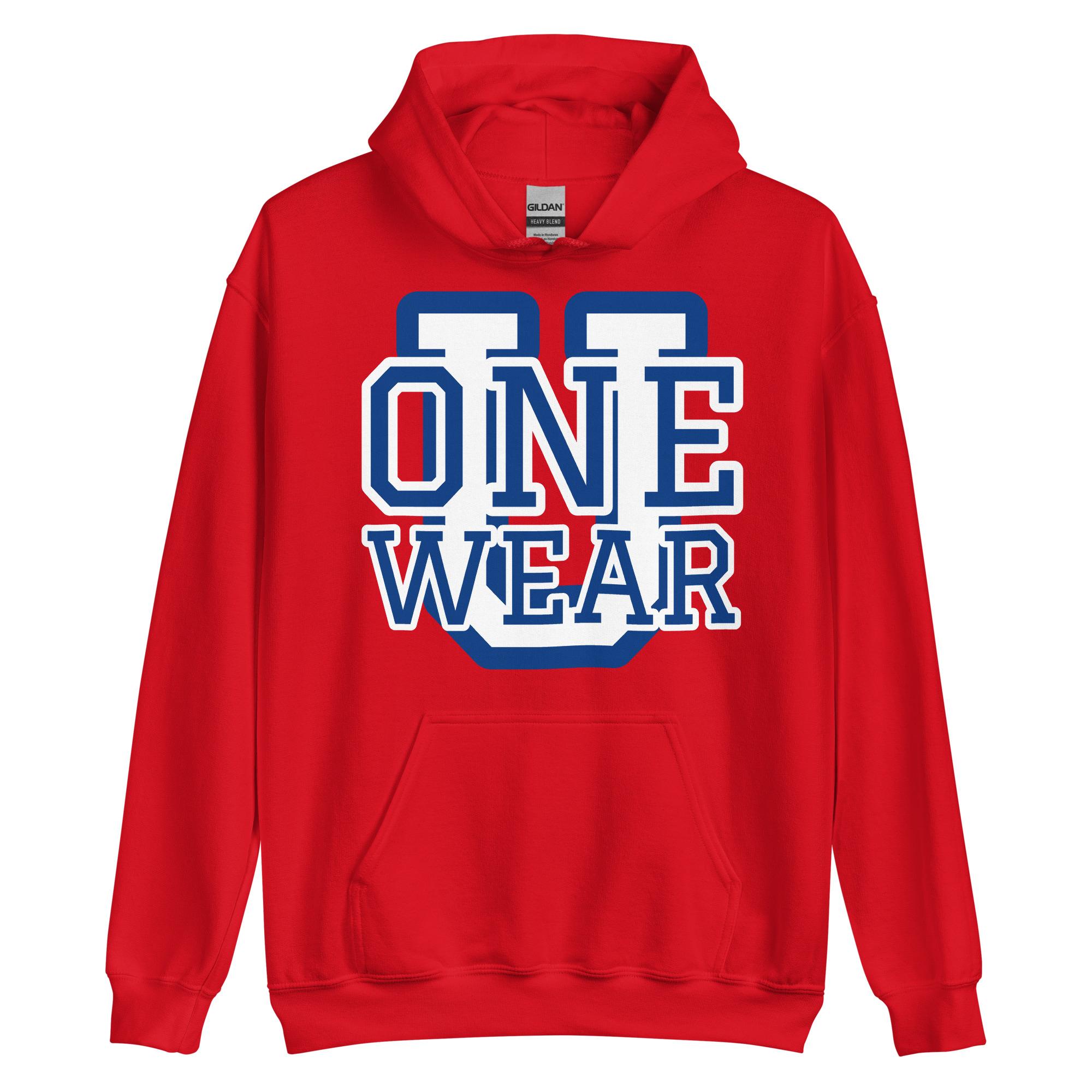 One Wear Graphic Series 44 – Men’s Hoodie – White & Royal