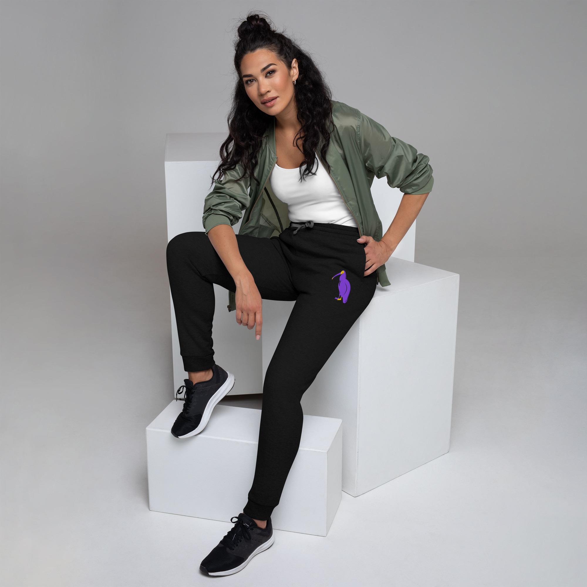 One Wear Ibis Solo – Unisex Joggers – Purple & Gold - Image 2