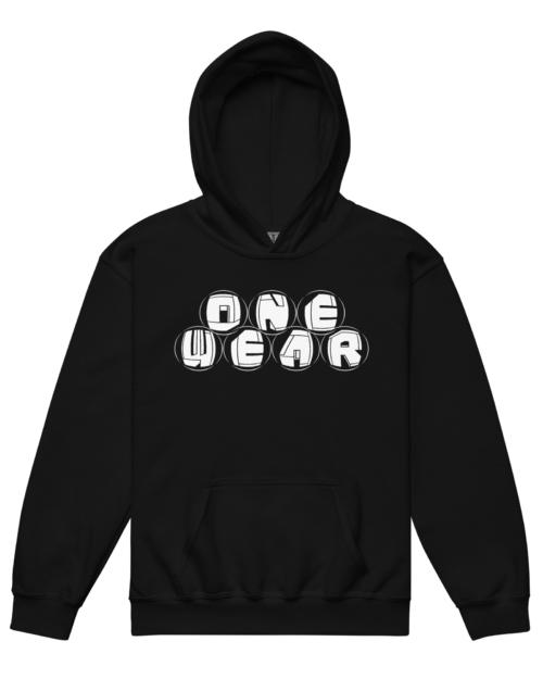 One Wear Graphic Series129 – Youth heavy blend hoodie – White