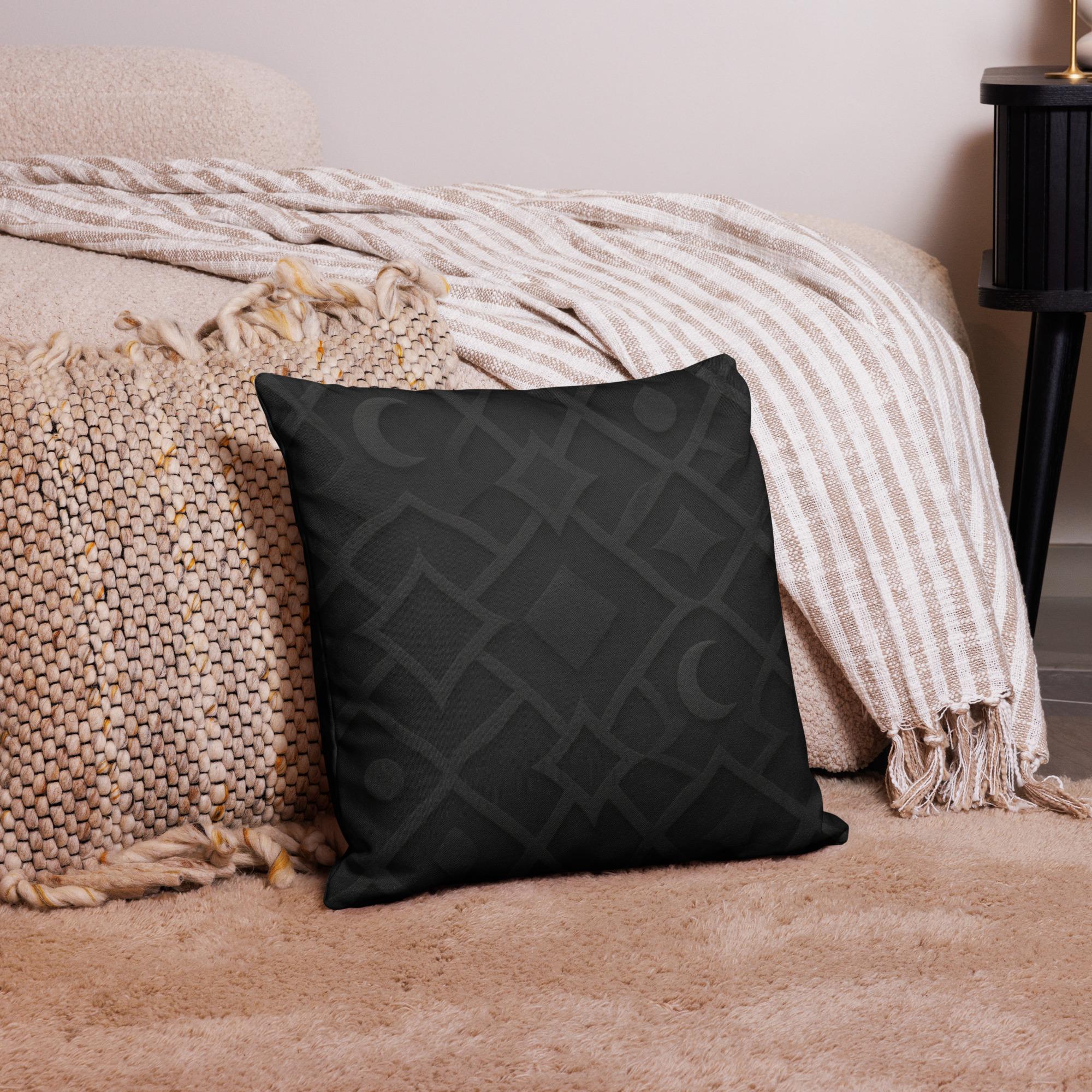 KA’A’TOR: Veilfract Shadow™ – Premium Pillow – Black - Image 2