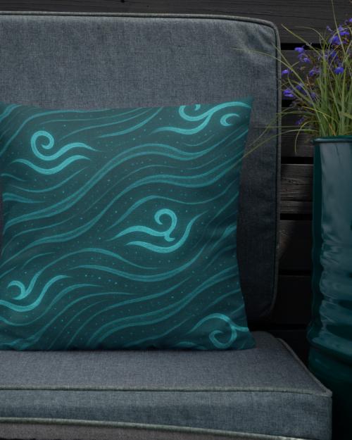 ORA’QI’UN™: Deepwater Rune Drift™ – Premium Pillow