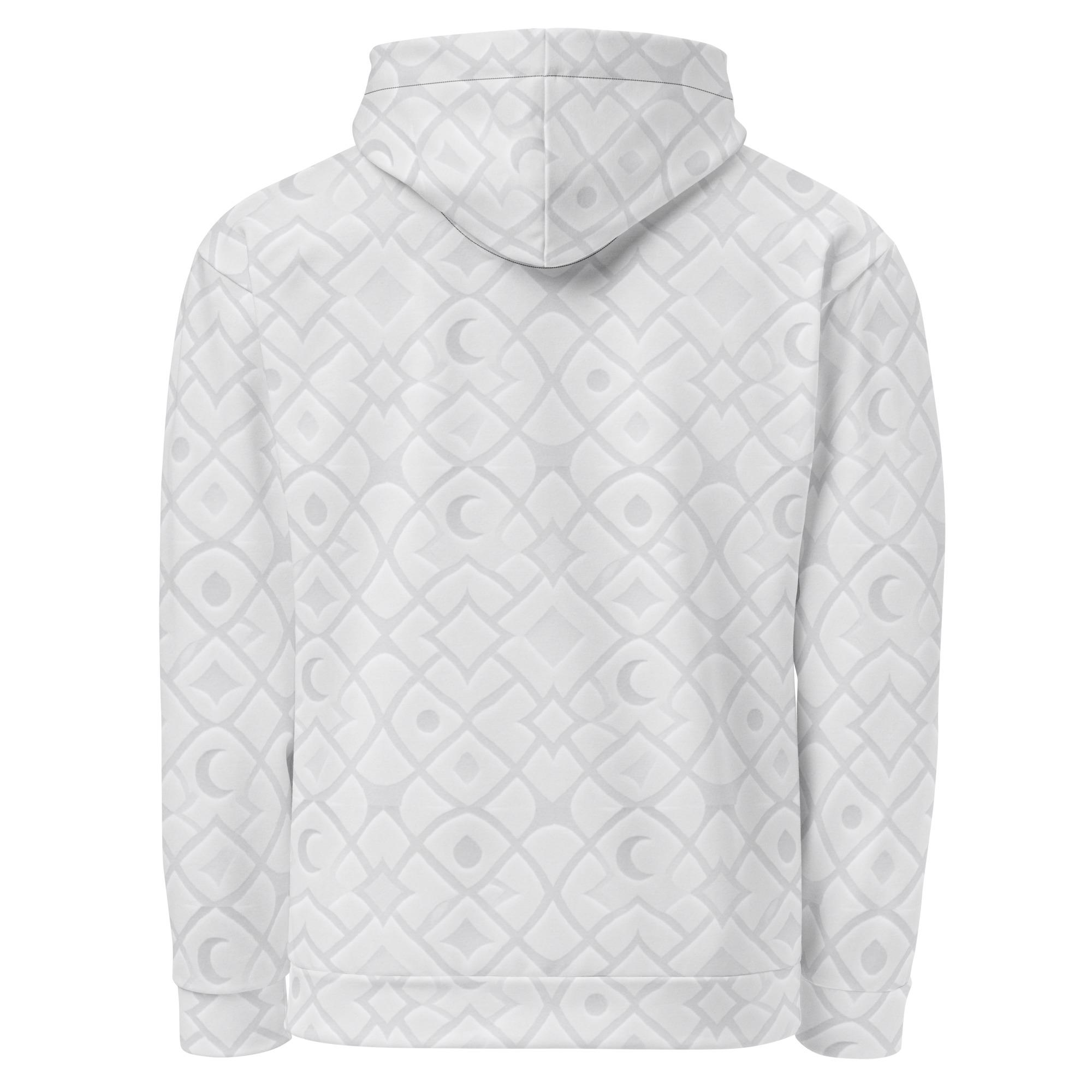 KA’A’TOR: Veilfract Shadow™ – Unisex Hoodie – White - Image 8