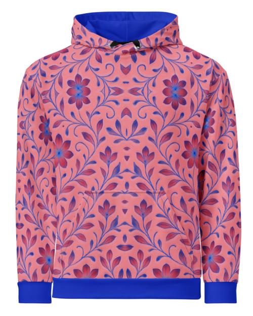 ELYNDRIA™: Mirror Garden Flow™ – Women's Hoodie – Pink