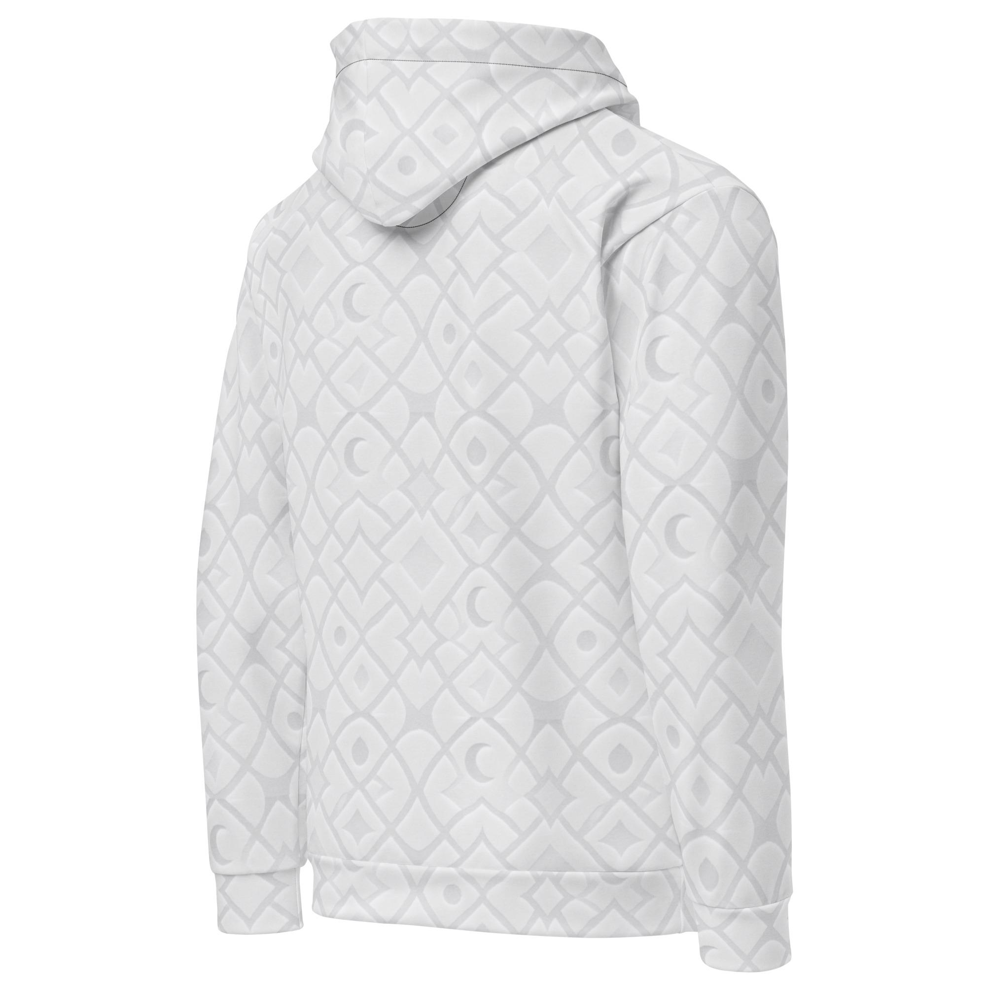KA’A’TOR: Veilfract Shadow™ – Unisex Hoodie – White - Image 9