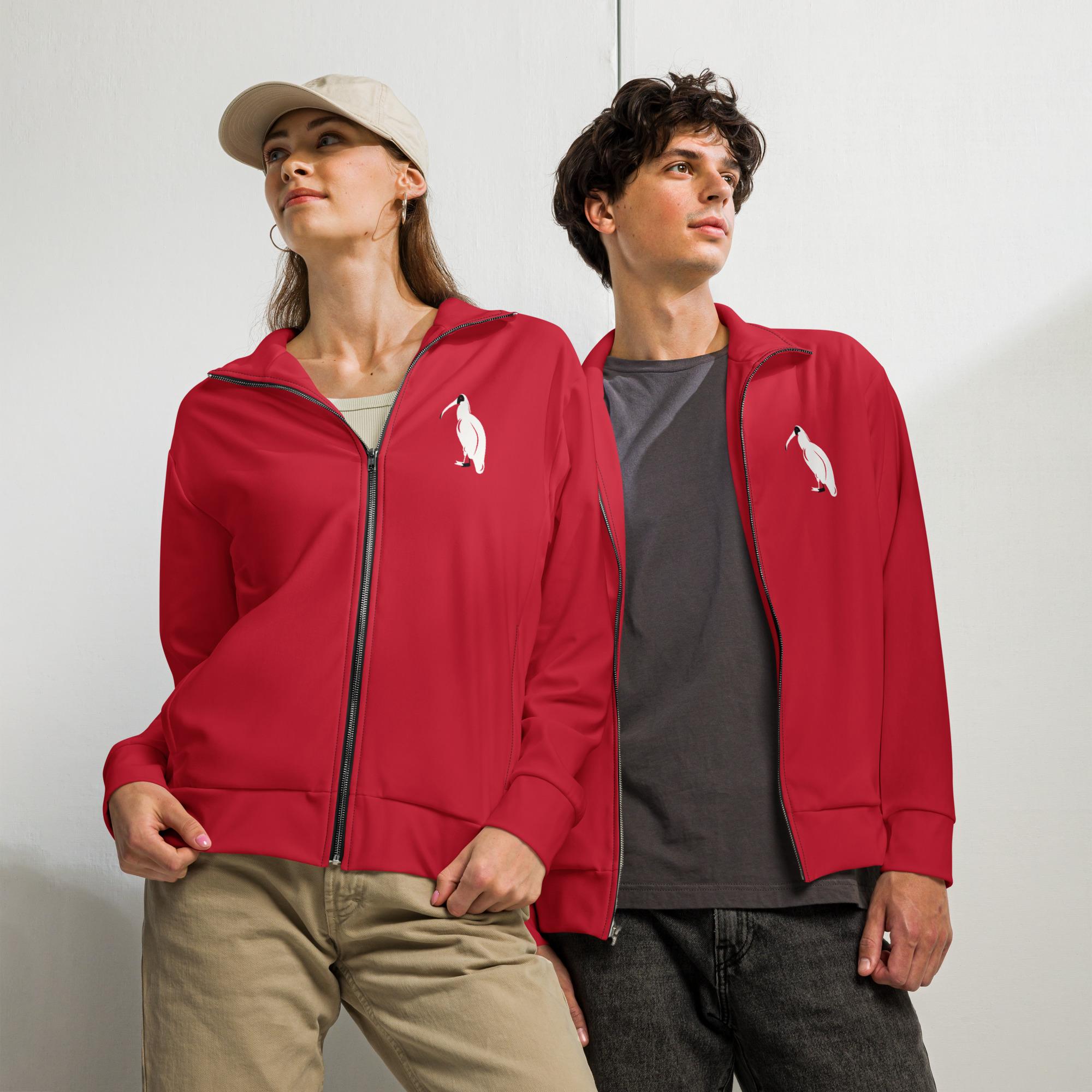 One Wear Ibis Solo – Unisex track jacket – Red, White & Black - Image 6
