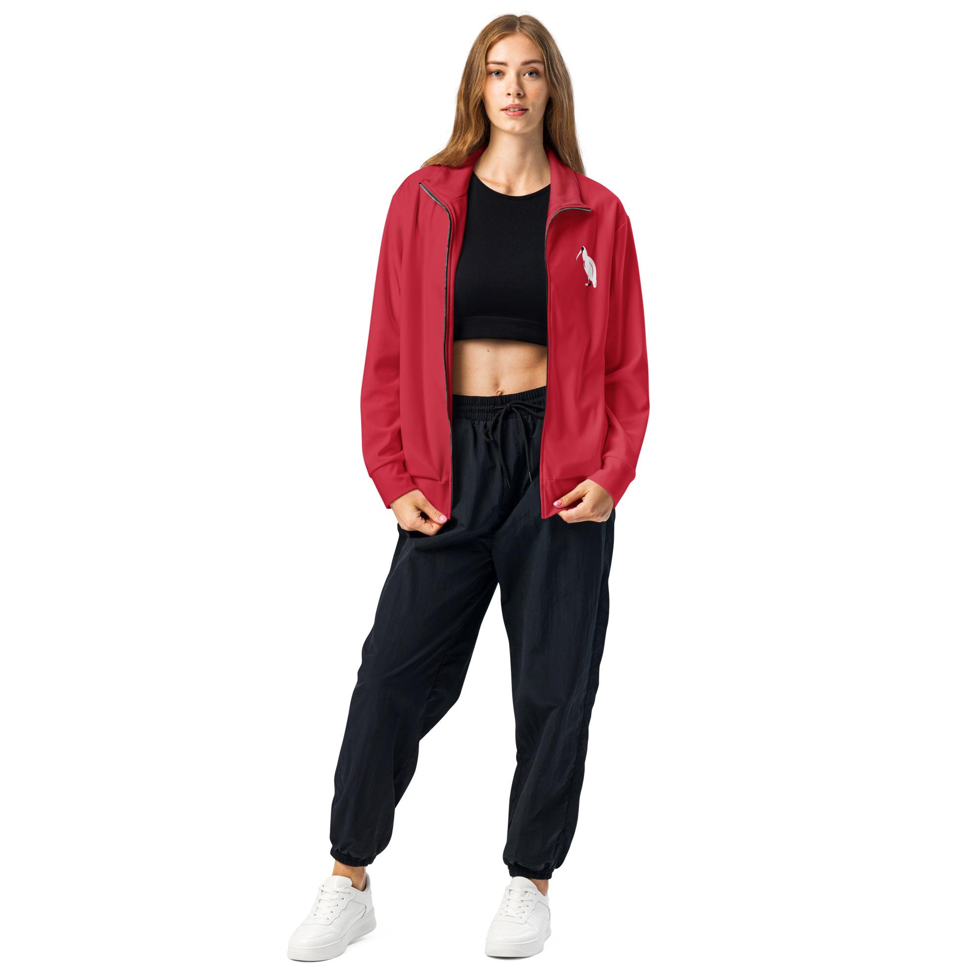 One Wear Ibis Solo – Unisex track jacket – Red, White & Black - Image 8