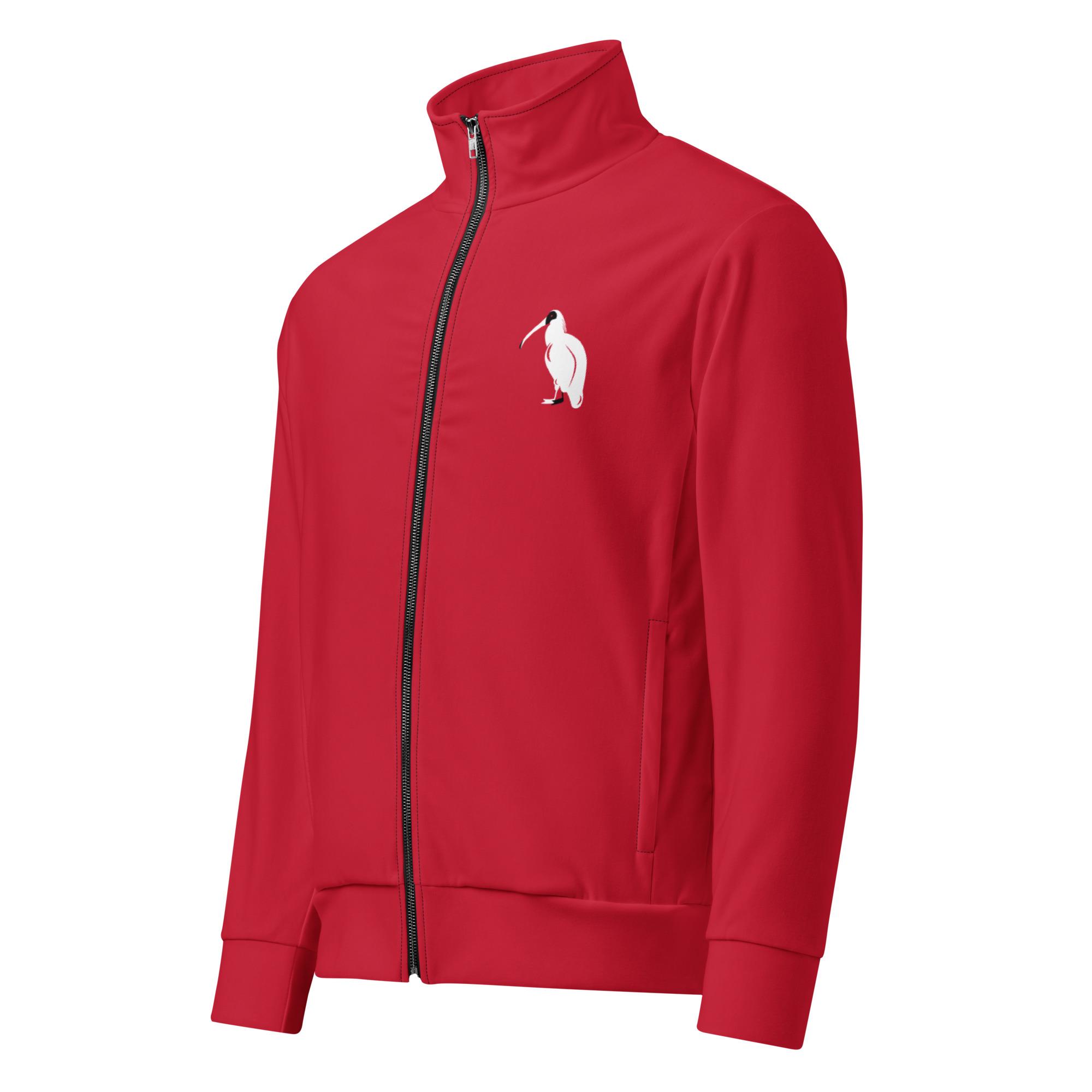 One Wear Ibis Solo – Unisex track jacket – Red, White & Black - Image 10