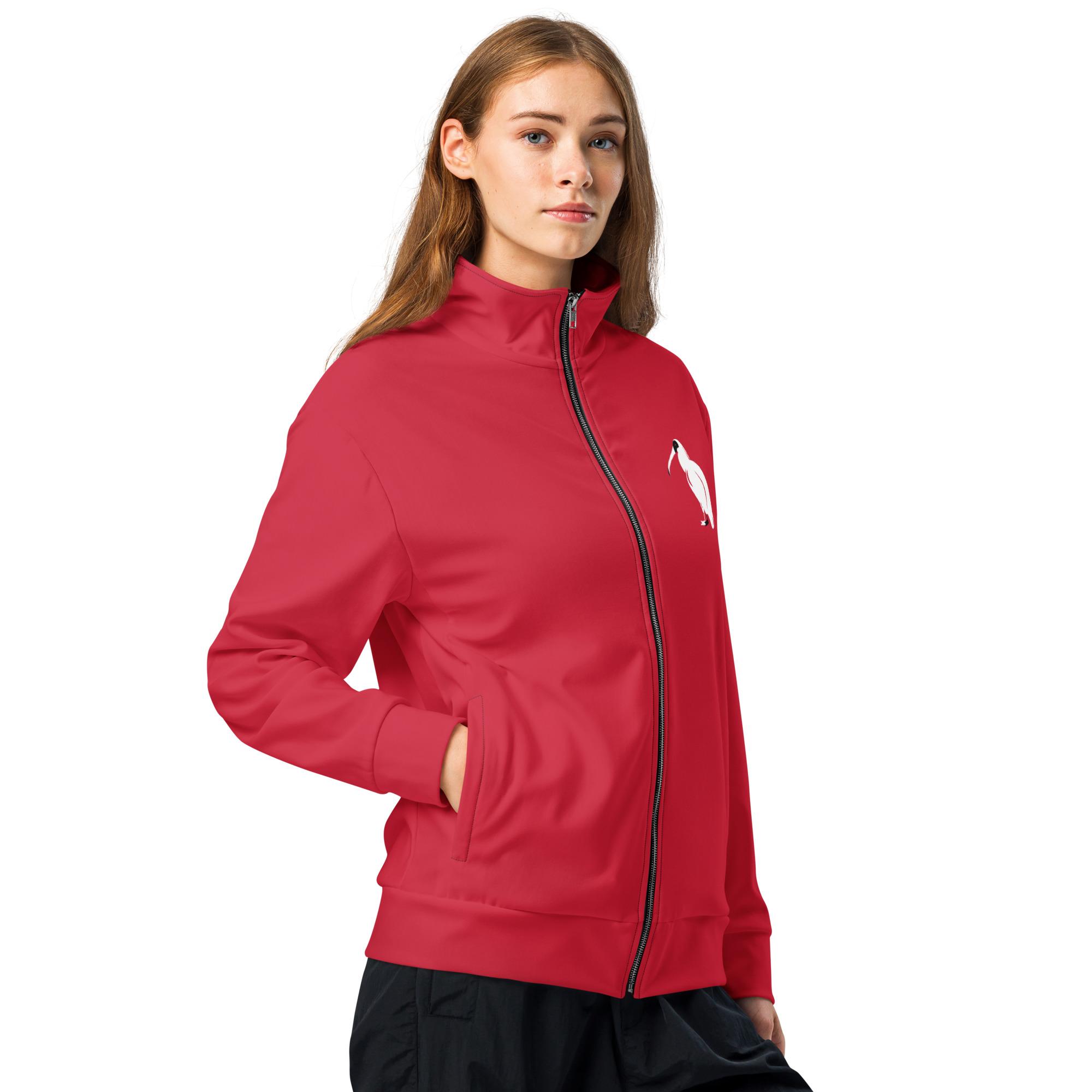 One Wear Ibis Solo – Unisex track jacket – Red, White & Black - Image 7