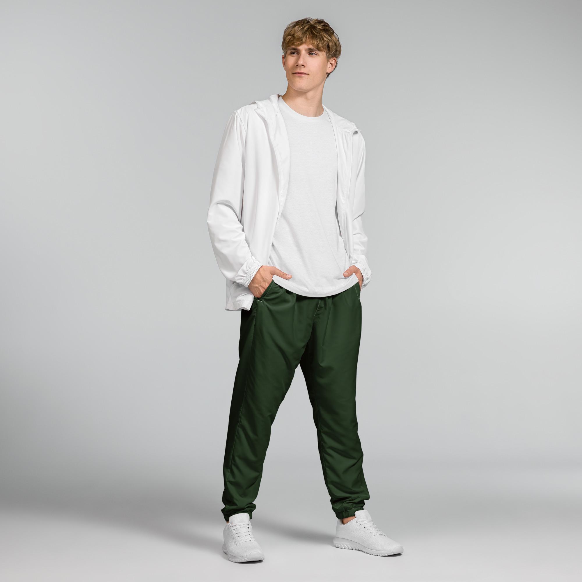 One Wear Ibis Solo – Unisex track pants – Olive, White & Black - Image 2